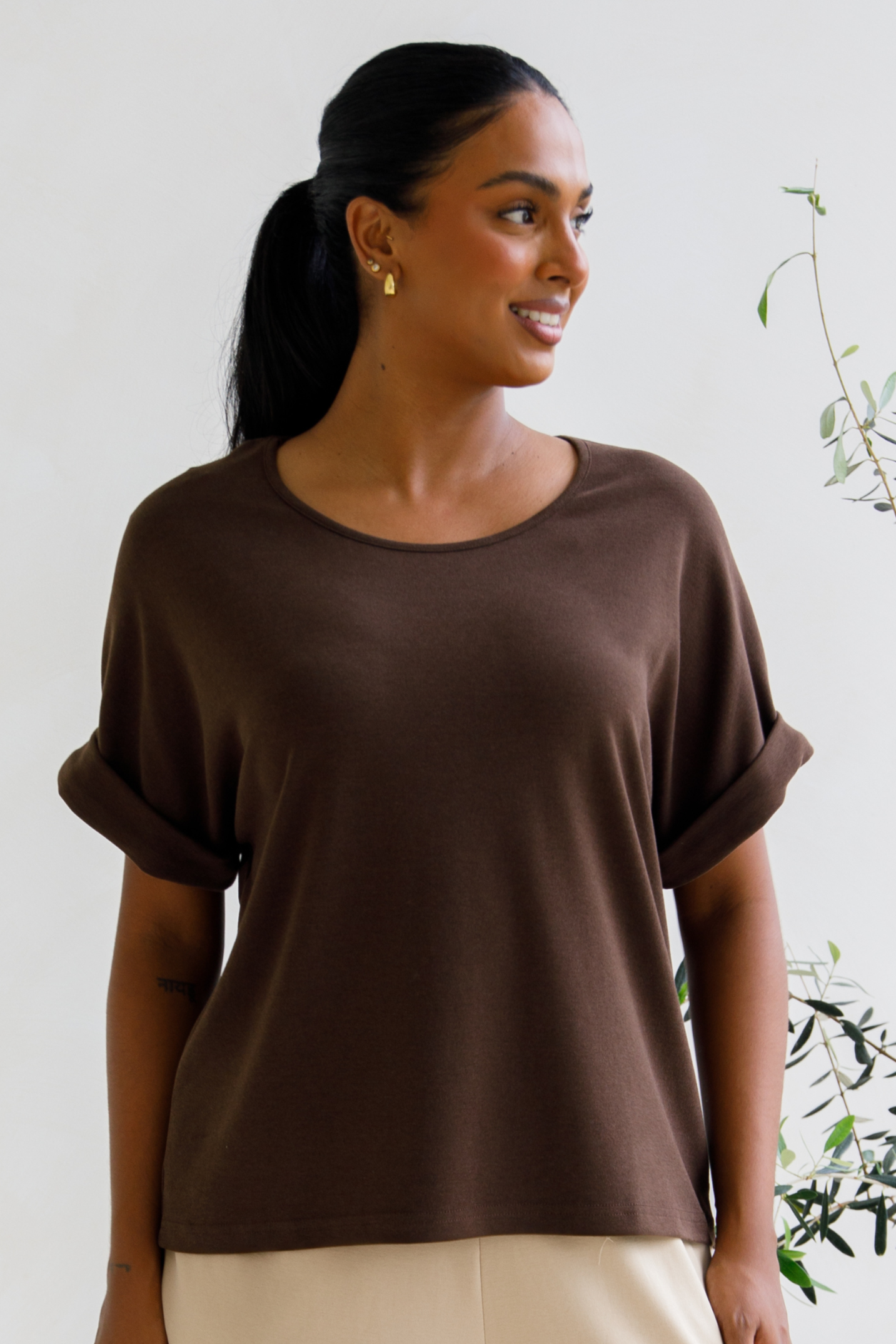 Gigi Lounge Top | Chocolate