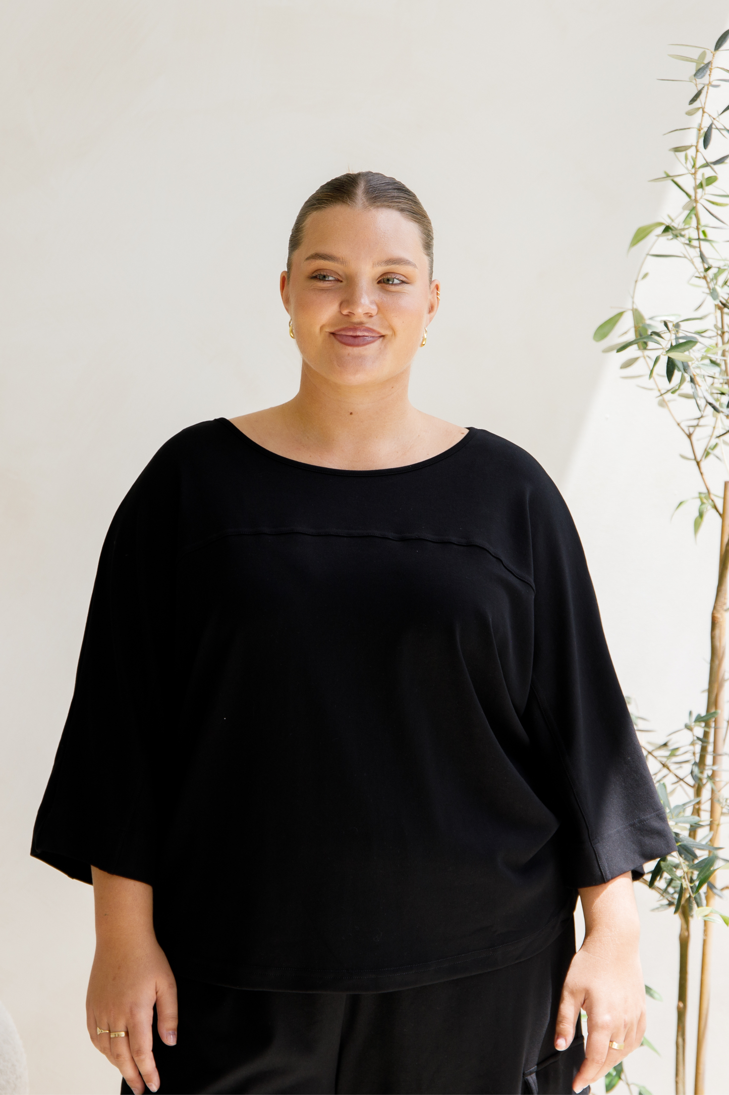 Hazel Lounge Top | Black