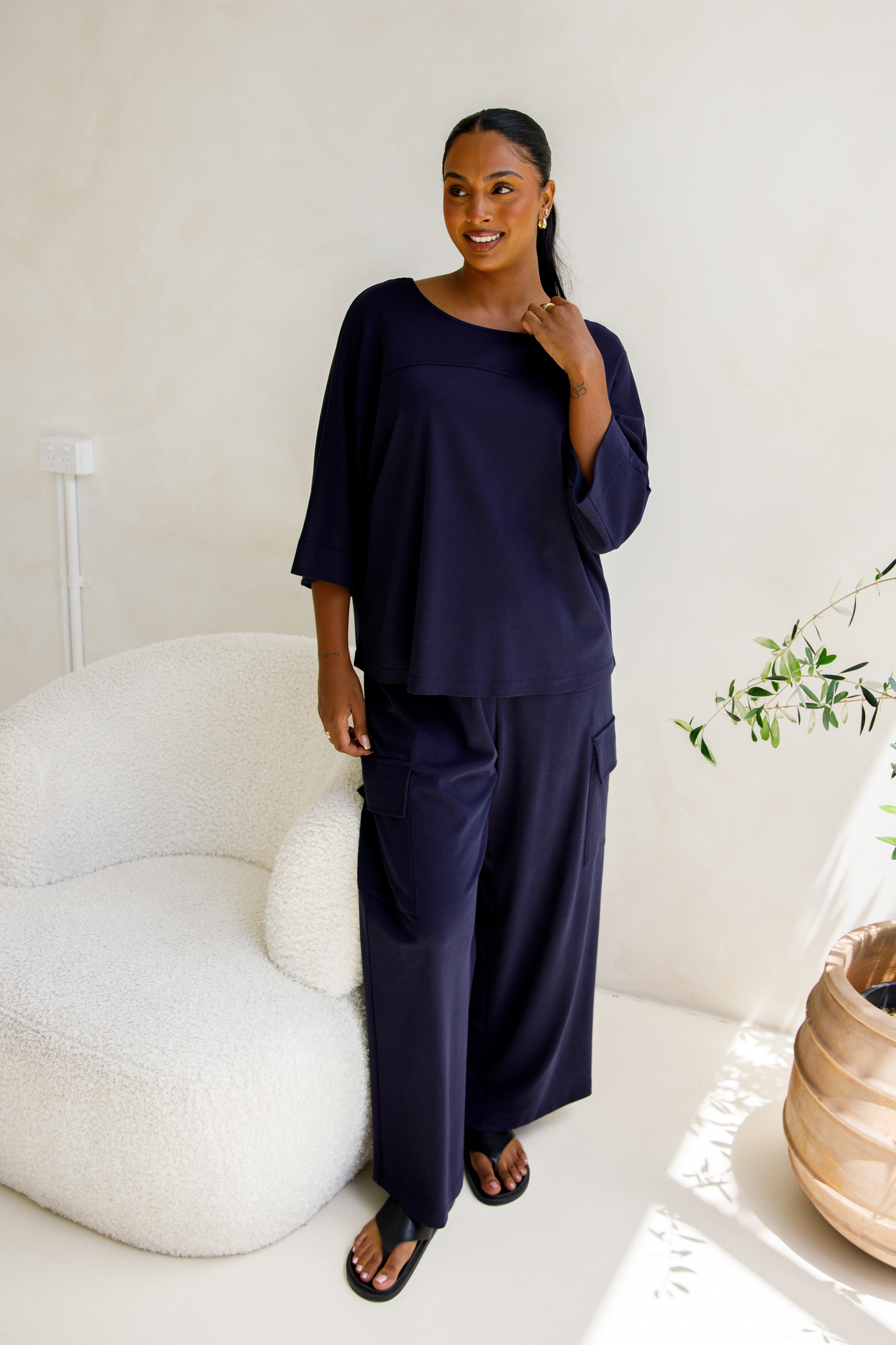 Eden Lounge Pants | Midnight Navy