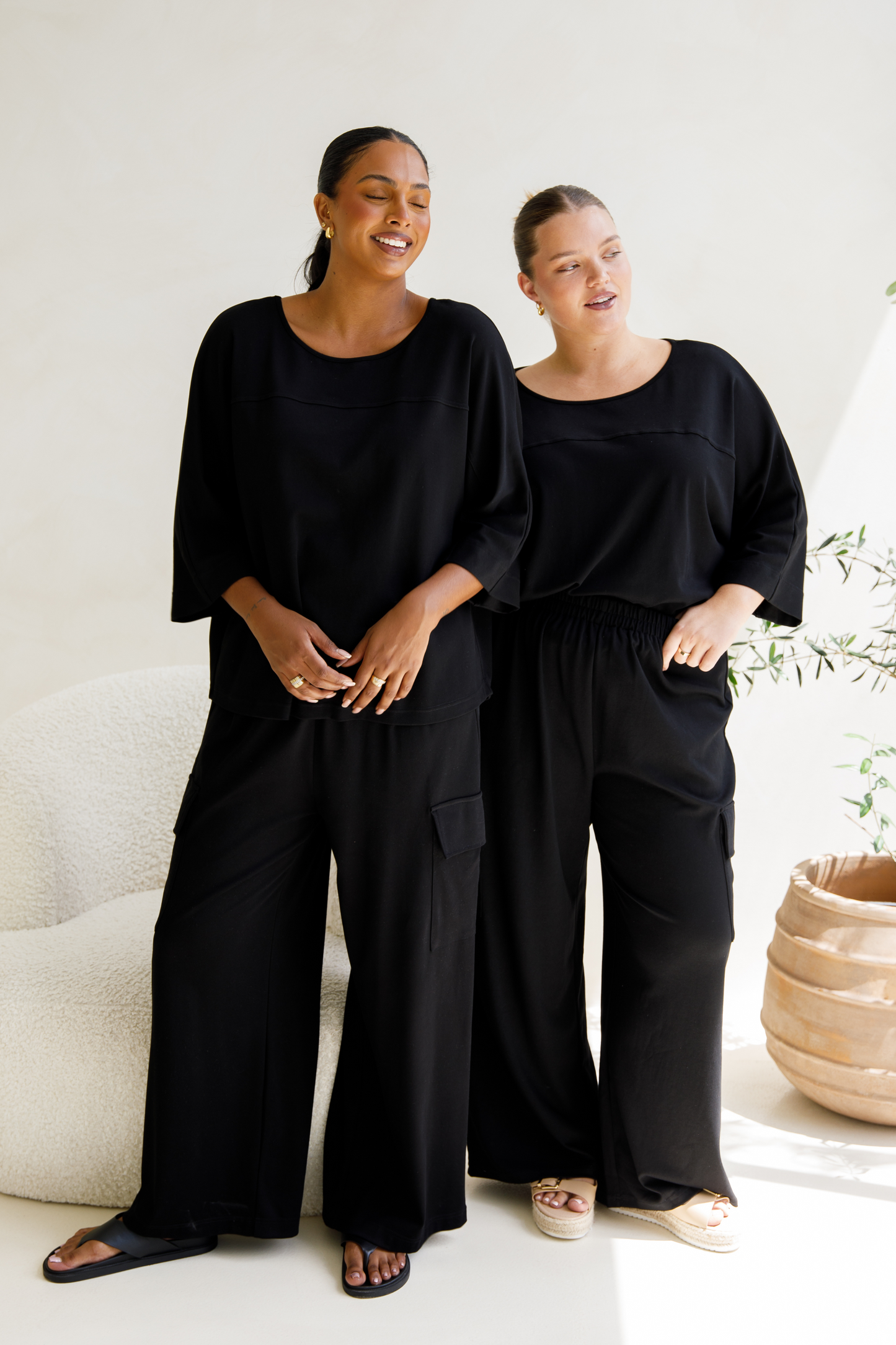 Hazel Lounge Top | Black