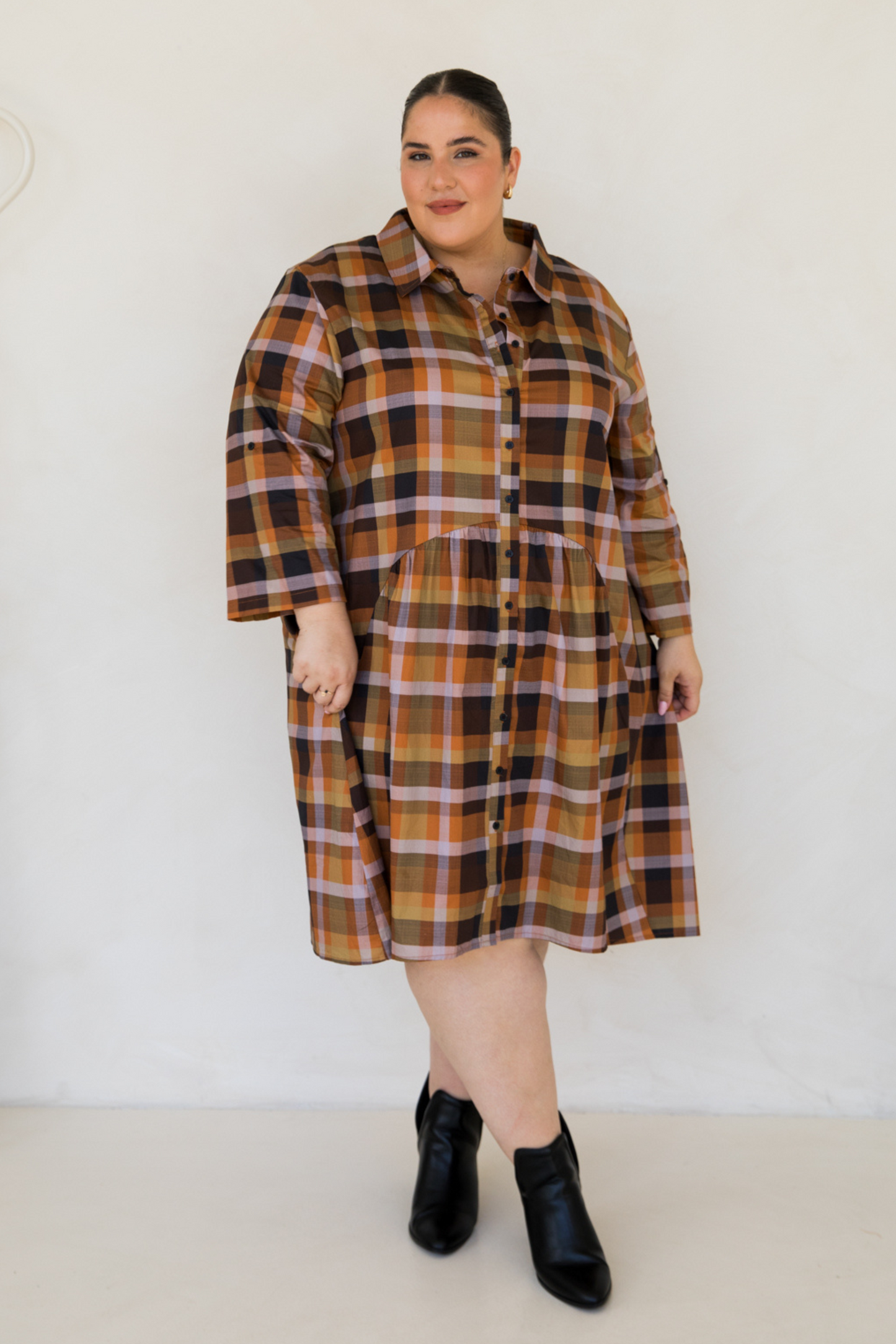 Soho Shirt Dress | Fall Check | FINAL SALE