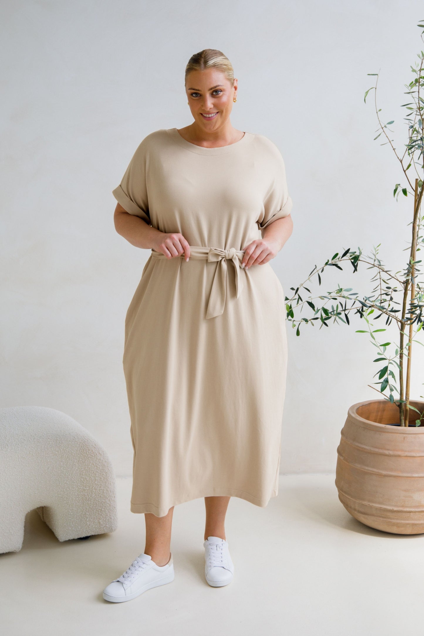 Althea Lounge Dress | Portobello Beige