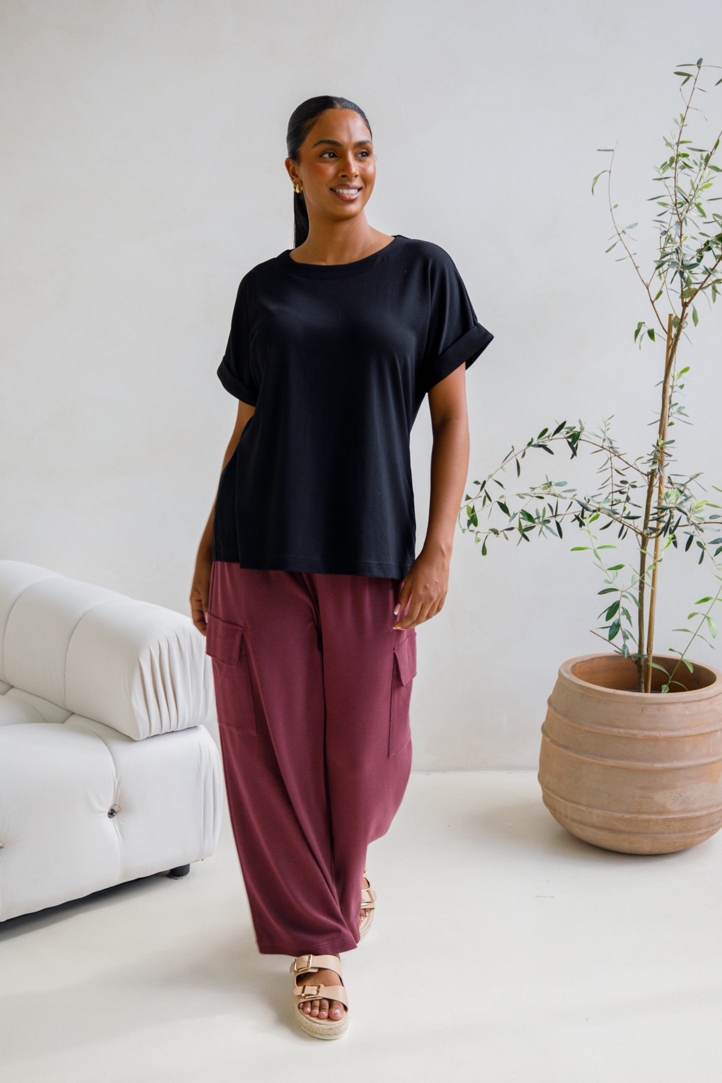 Althea Lounge Top | Black
