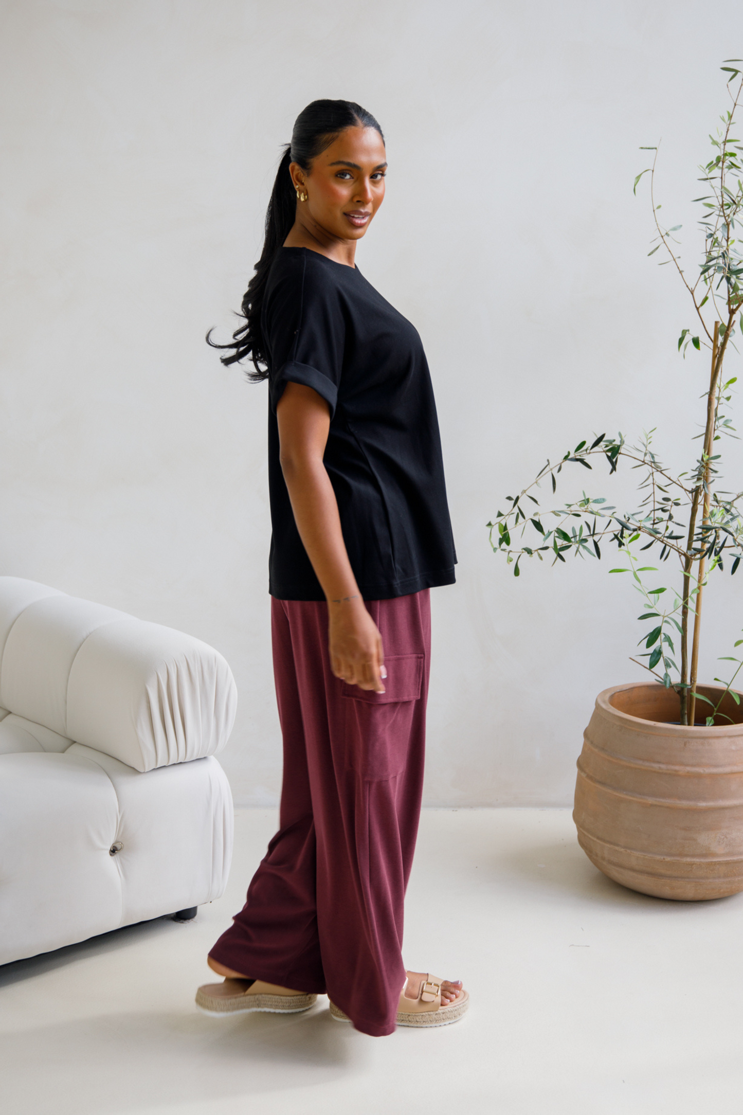 Althea Lounge Top | Black