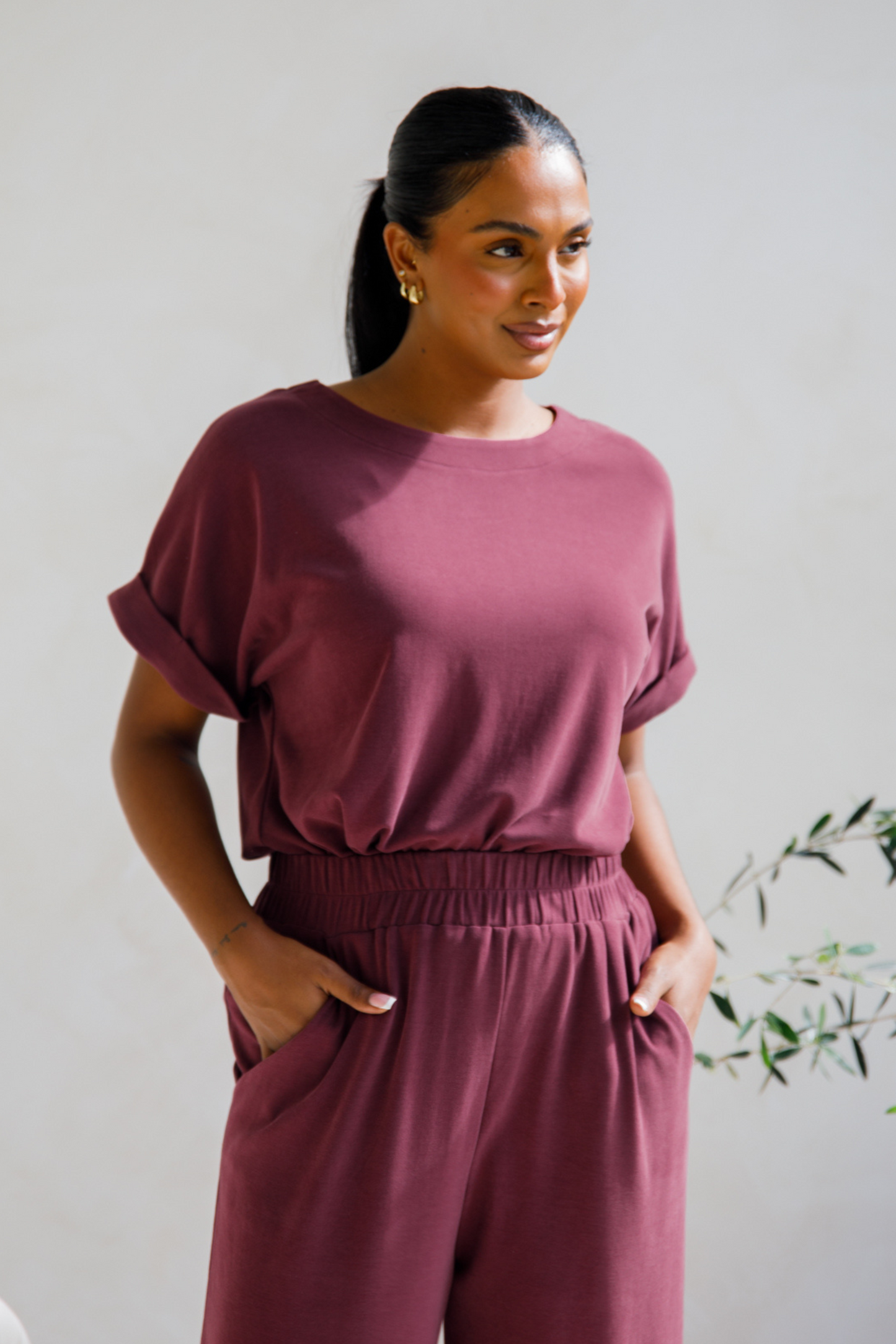Althea Lounge Top | Shiraz