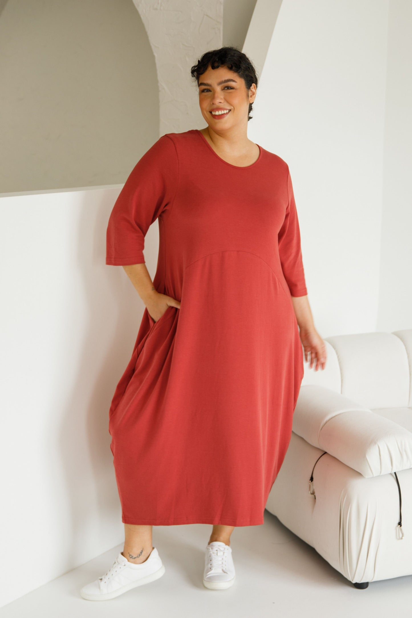 Alviva Lounge Dress | Copper