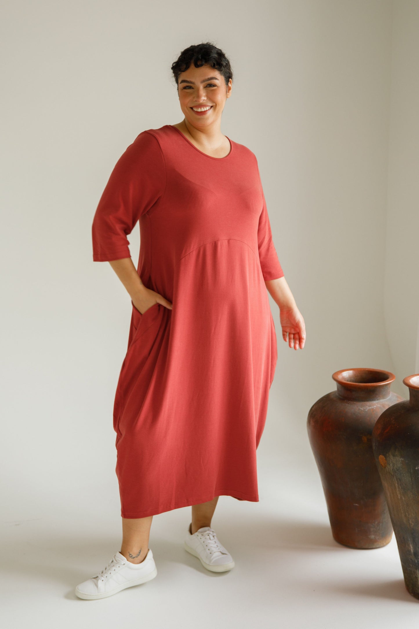 Alviva Lounge Dress | Copper