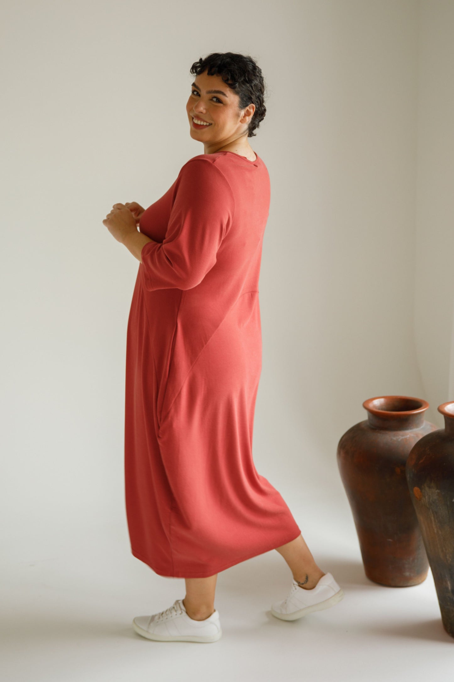 Alviva Lounge Dress | Copper