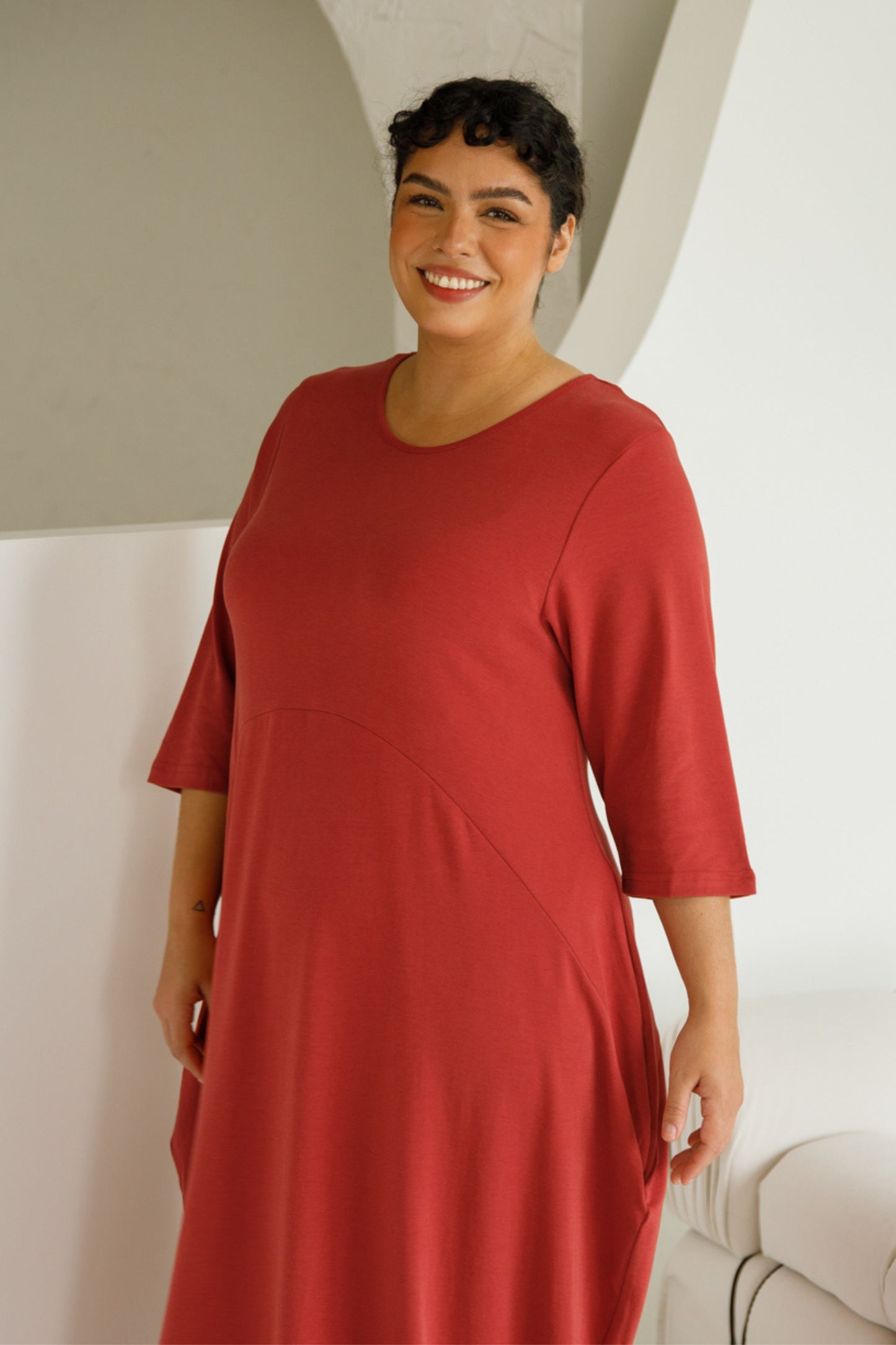 Alviva Lounge Dress | Copper