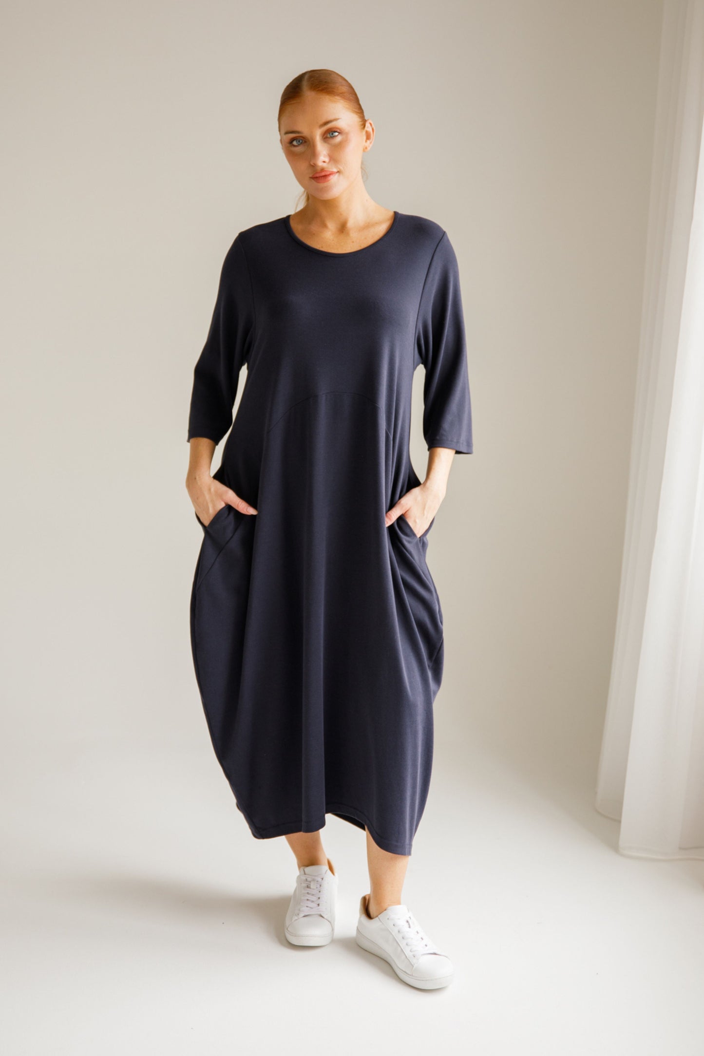 Alviva Lounge Dress | Midnight Navy