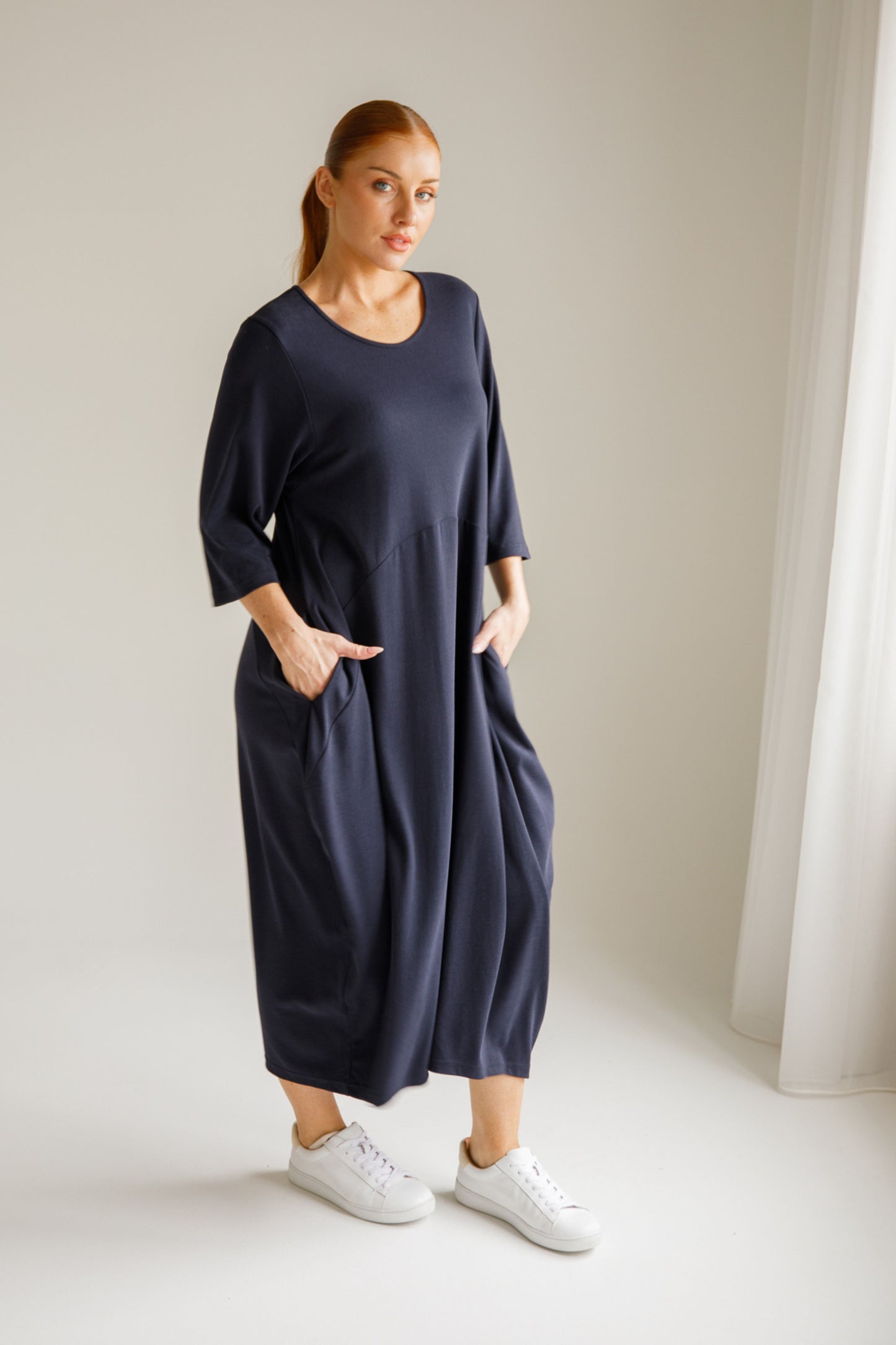Alviva Lounge Dress | Midnight Navy