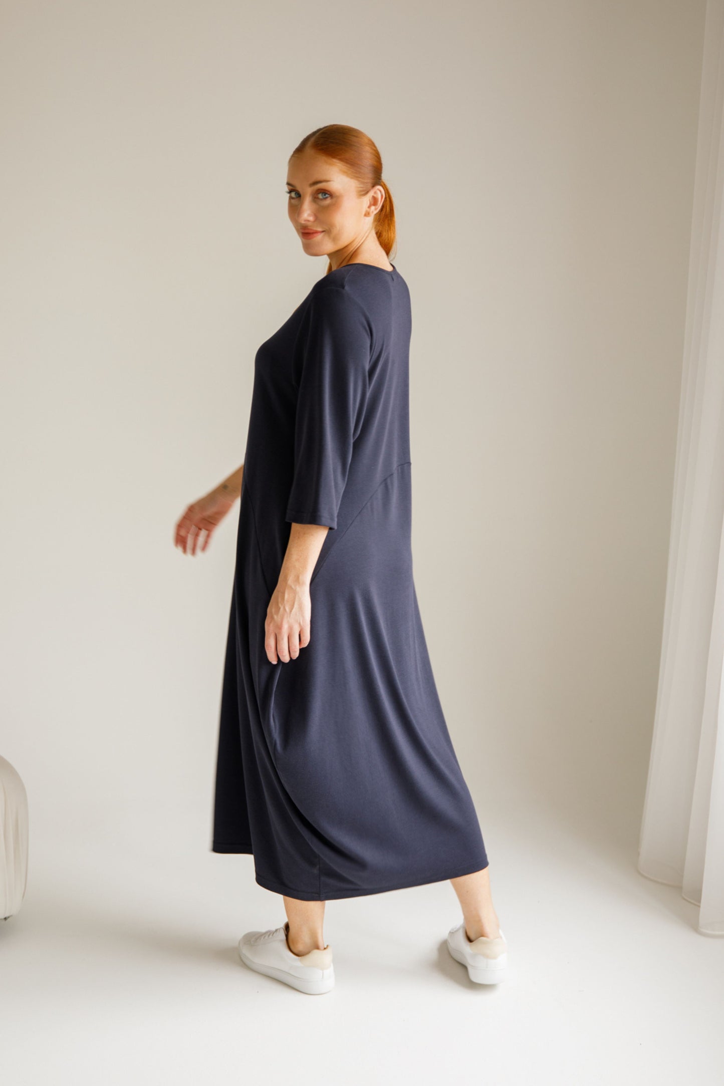 Alviva Lounge Dress | Midnight Navy