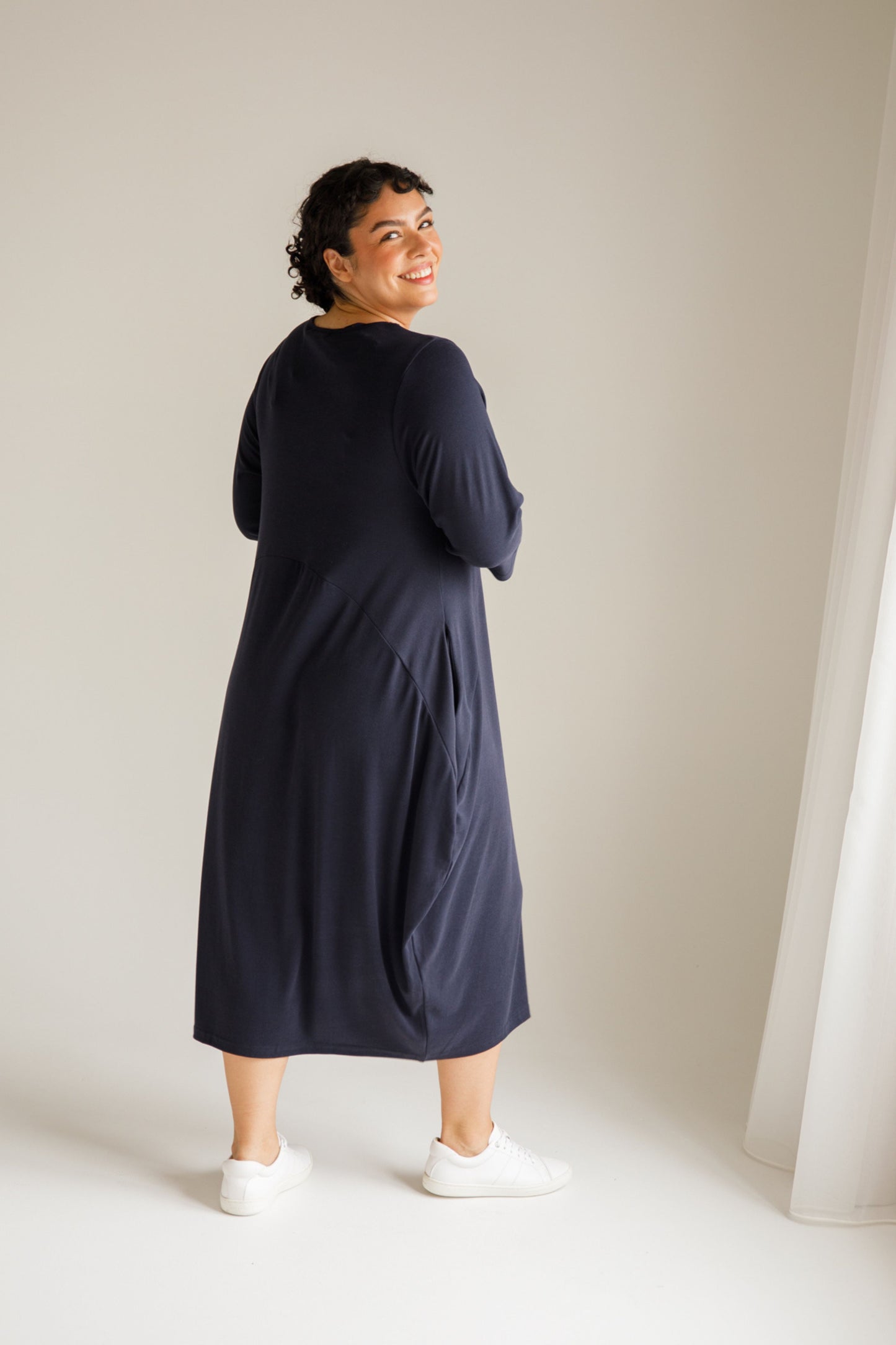 Alviva Lounge Dress | Midnight Navy