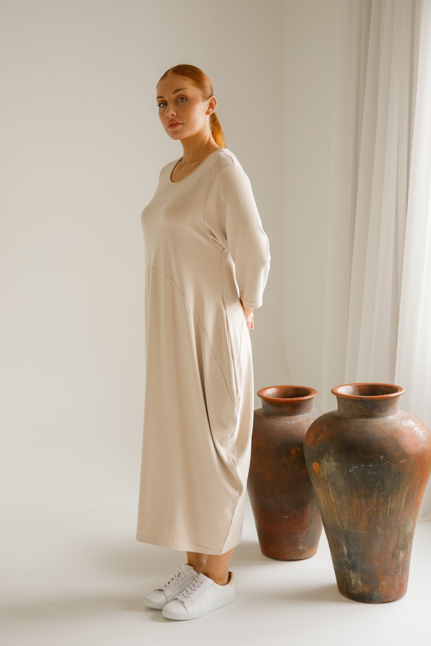Alviva Lounge Dress | Portobello Beige