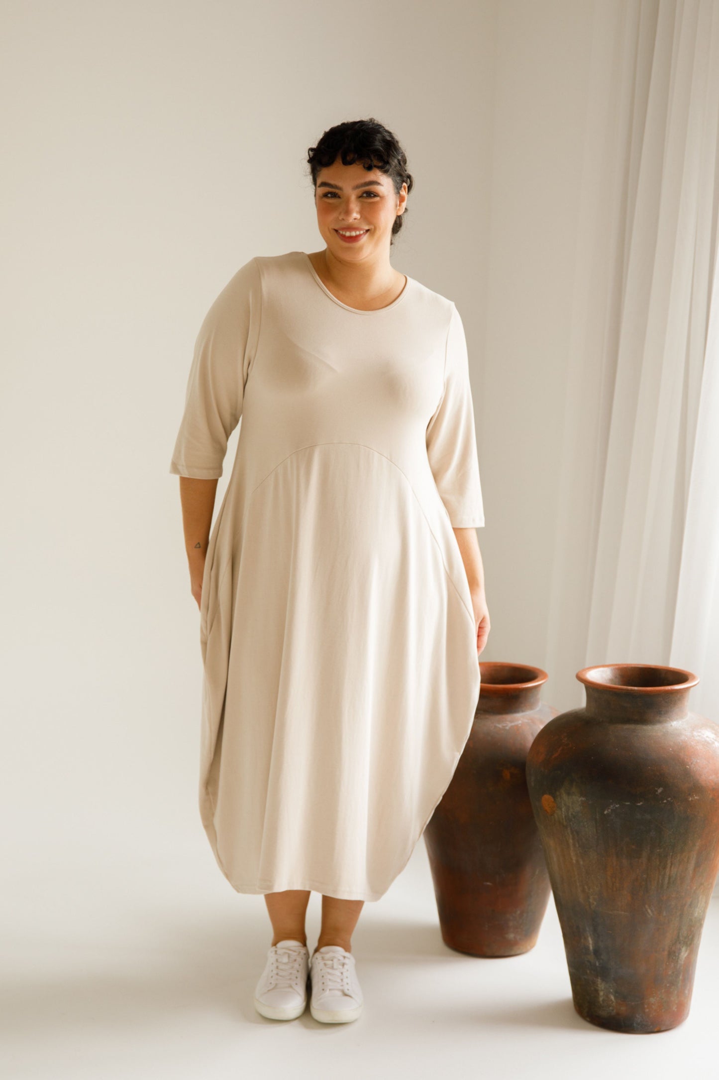Alviva Lounge Dress | Portobello Beige