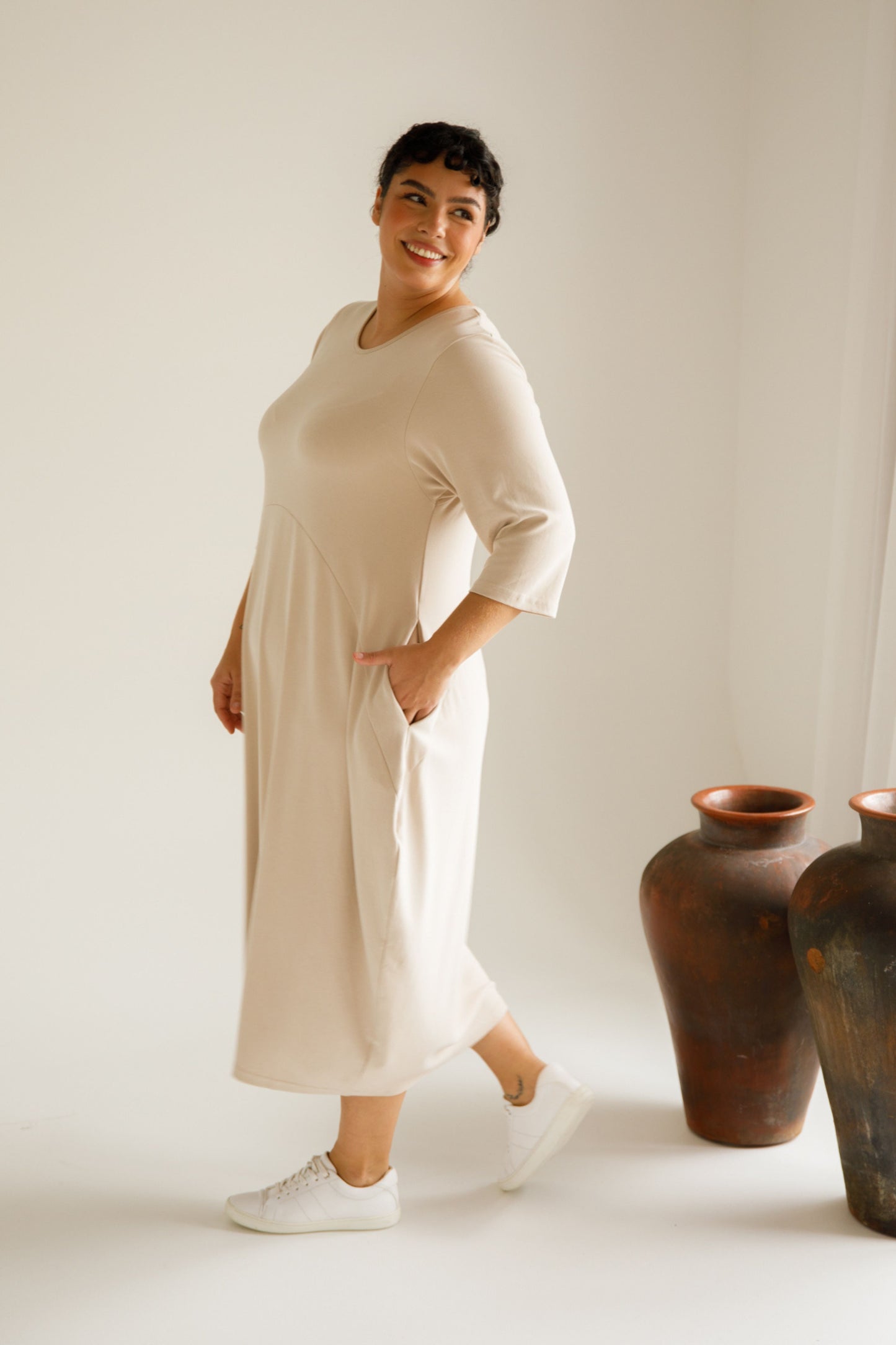 Alviva Lounge Dress | Portobello Beige