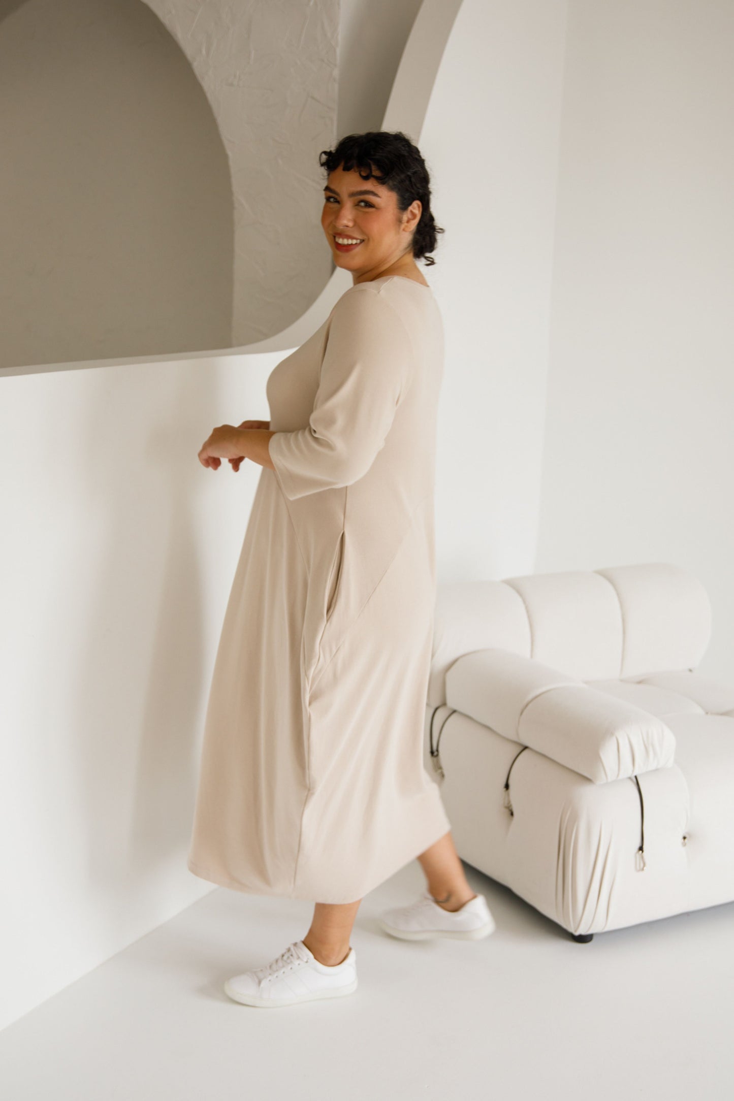 Alviva Lounge Dress | Portobello Beige