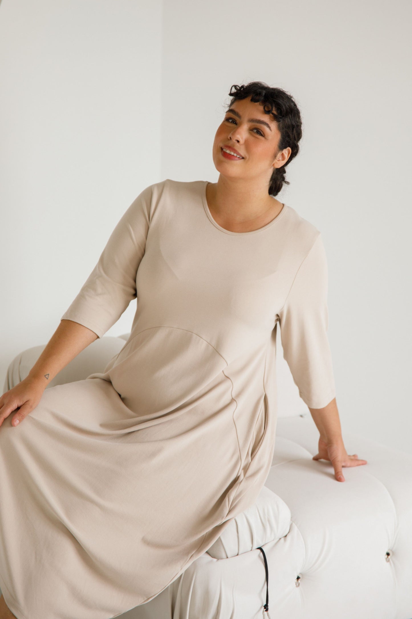 Alviva Lounge Dress | Portobello Beige