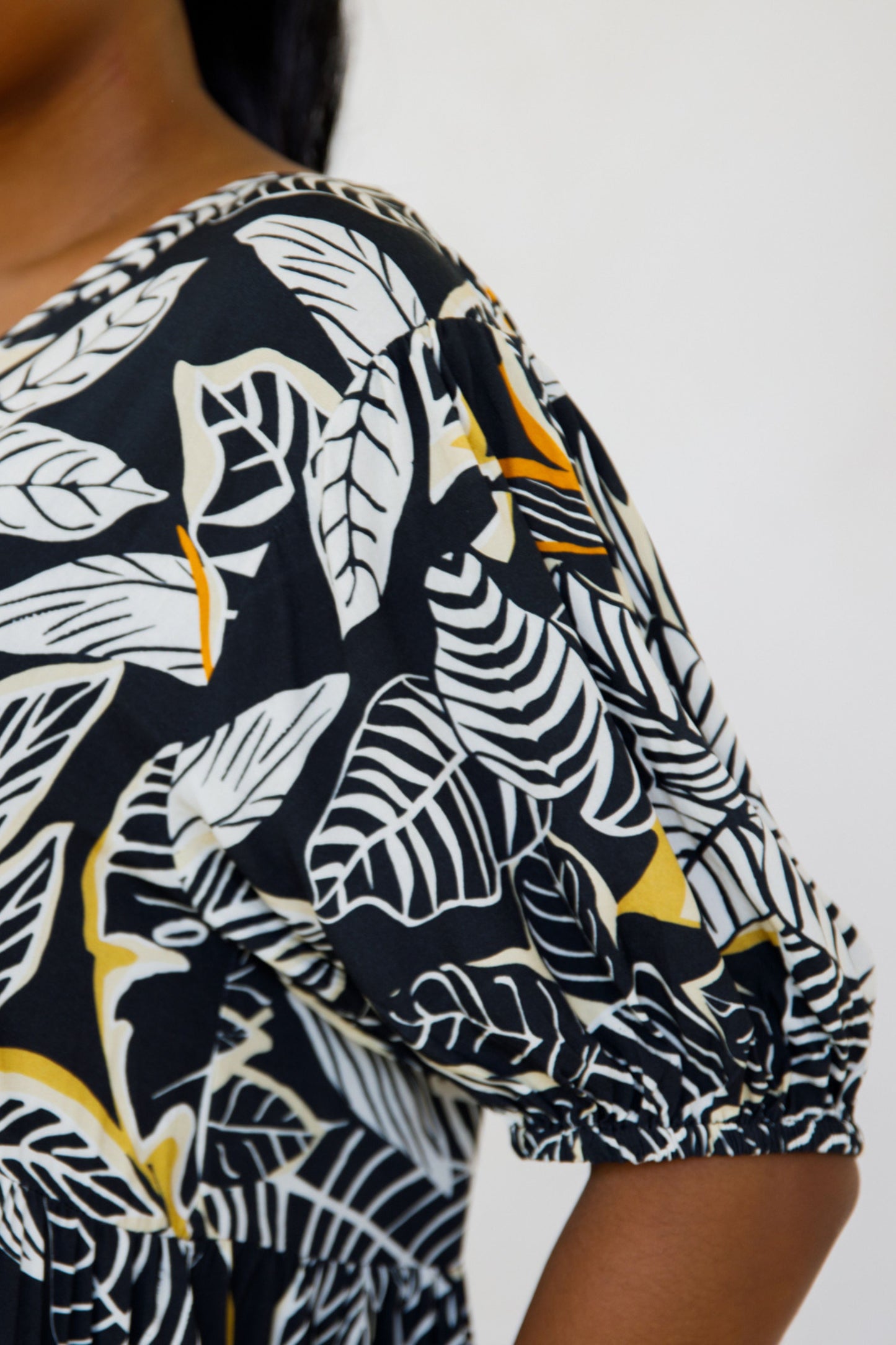 ASHA Rayon Half Sleeve Classic Length Dress | Canopy | FINAL SALE