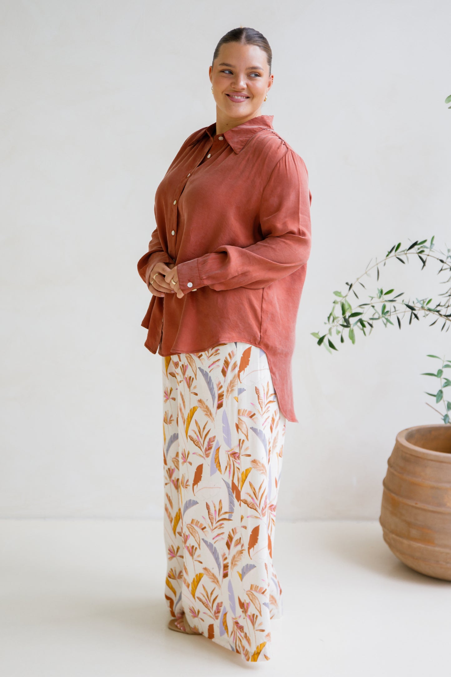Aspen Shirt | Nutmeg | FINAL SALE