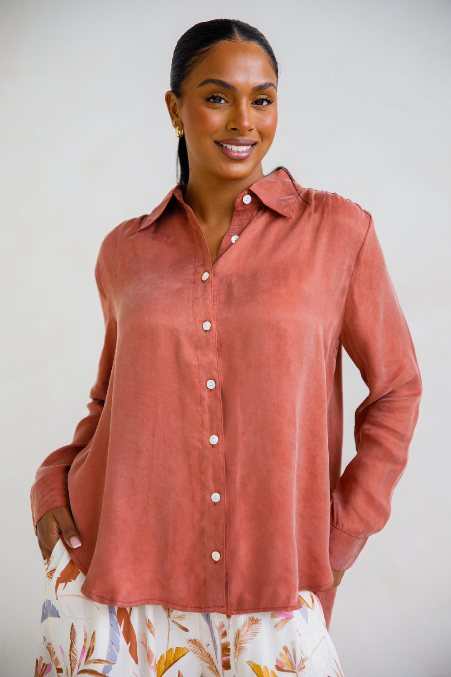 Aspen Shirt | Nutmeg | FINAL SALE