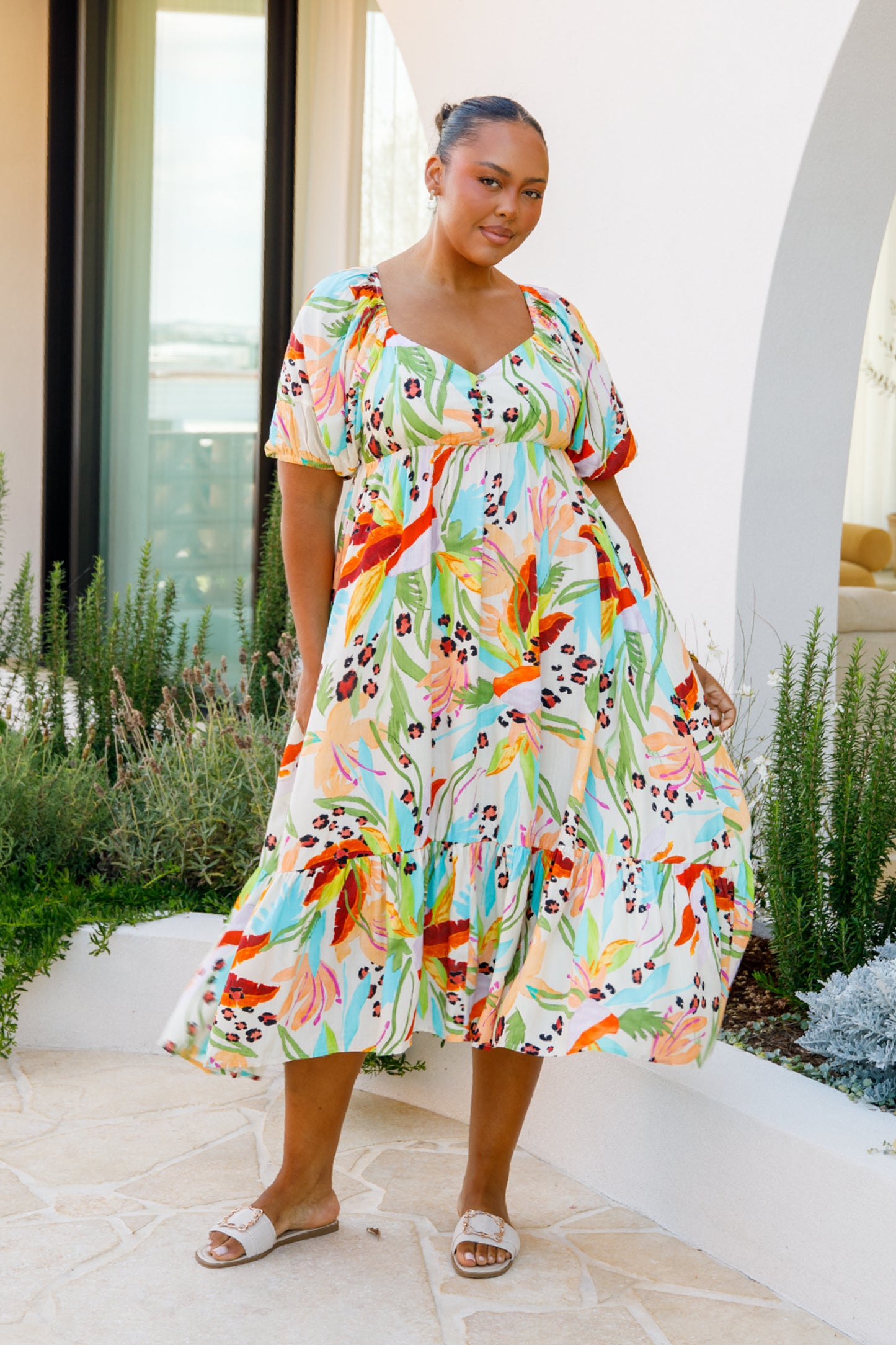 Austin Midi Dress | Castaway | FINAL SALE