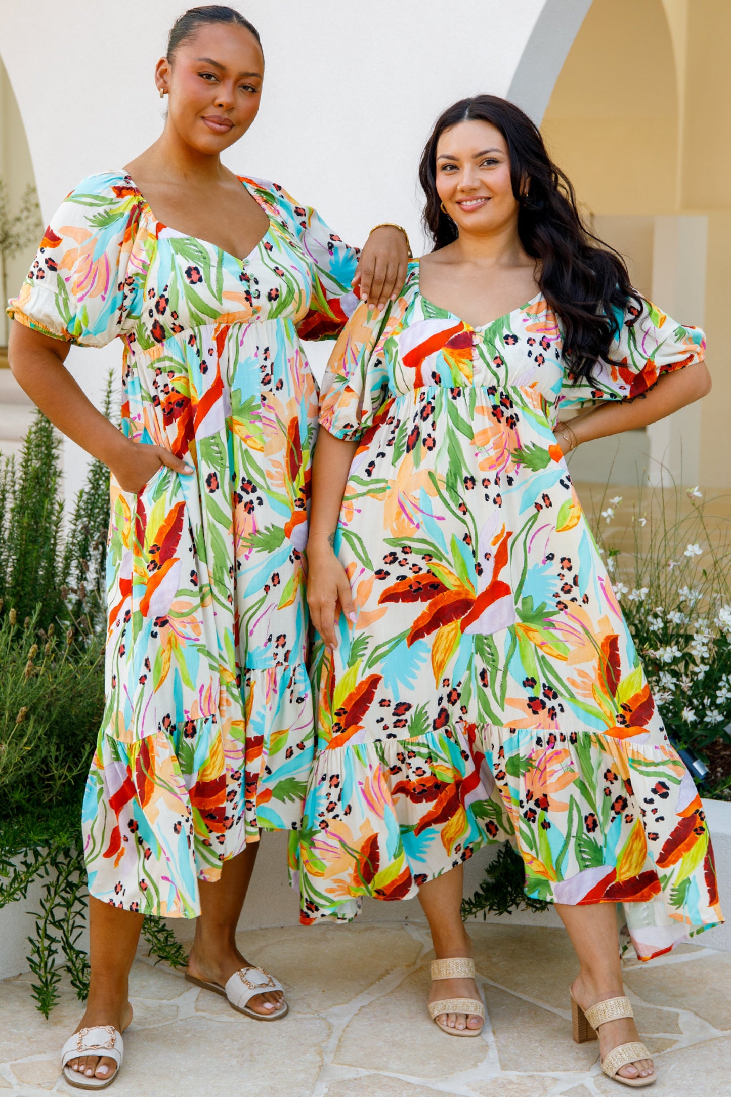 Austin Midi Dress | Castaway | FINAL SALE