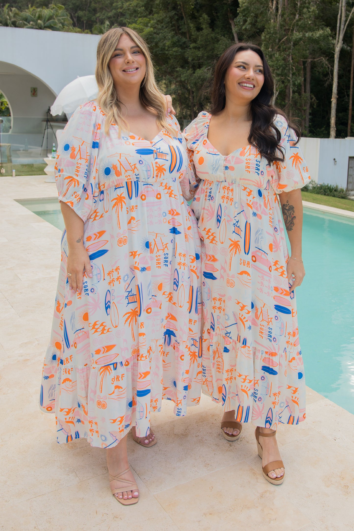 Austin Midi Dress | Surf's Up | FINAL SALE
