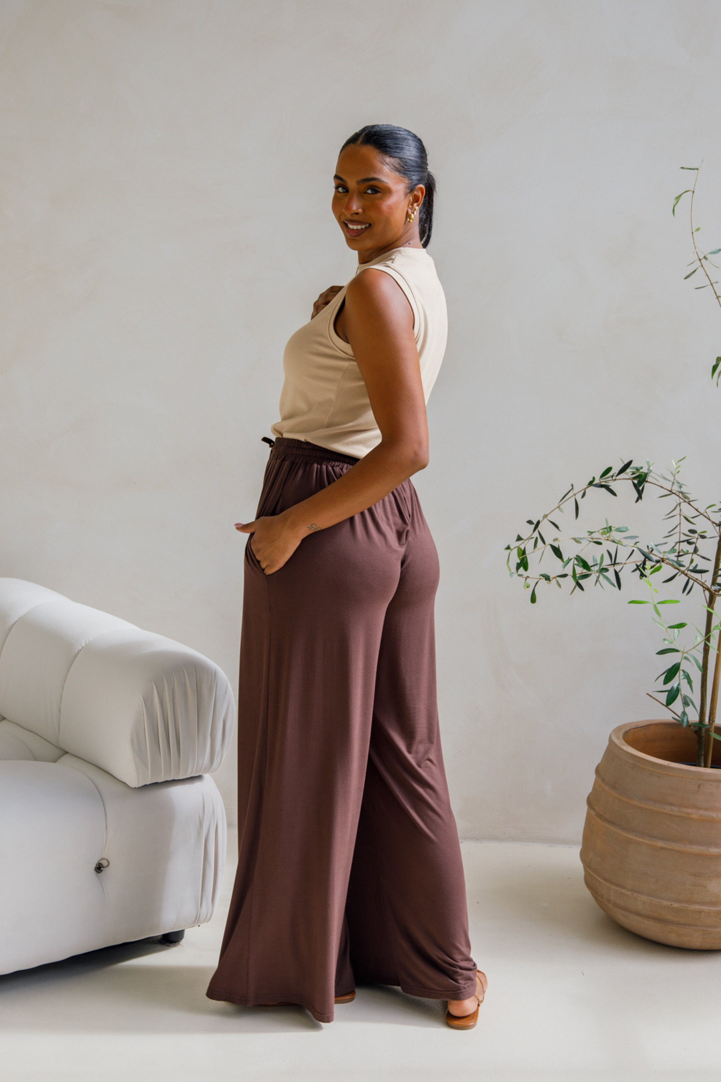 Bella Pant | Chocolate