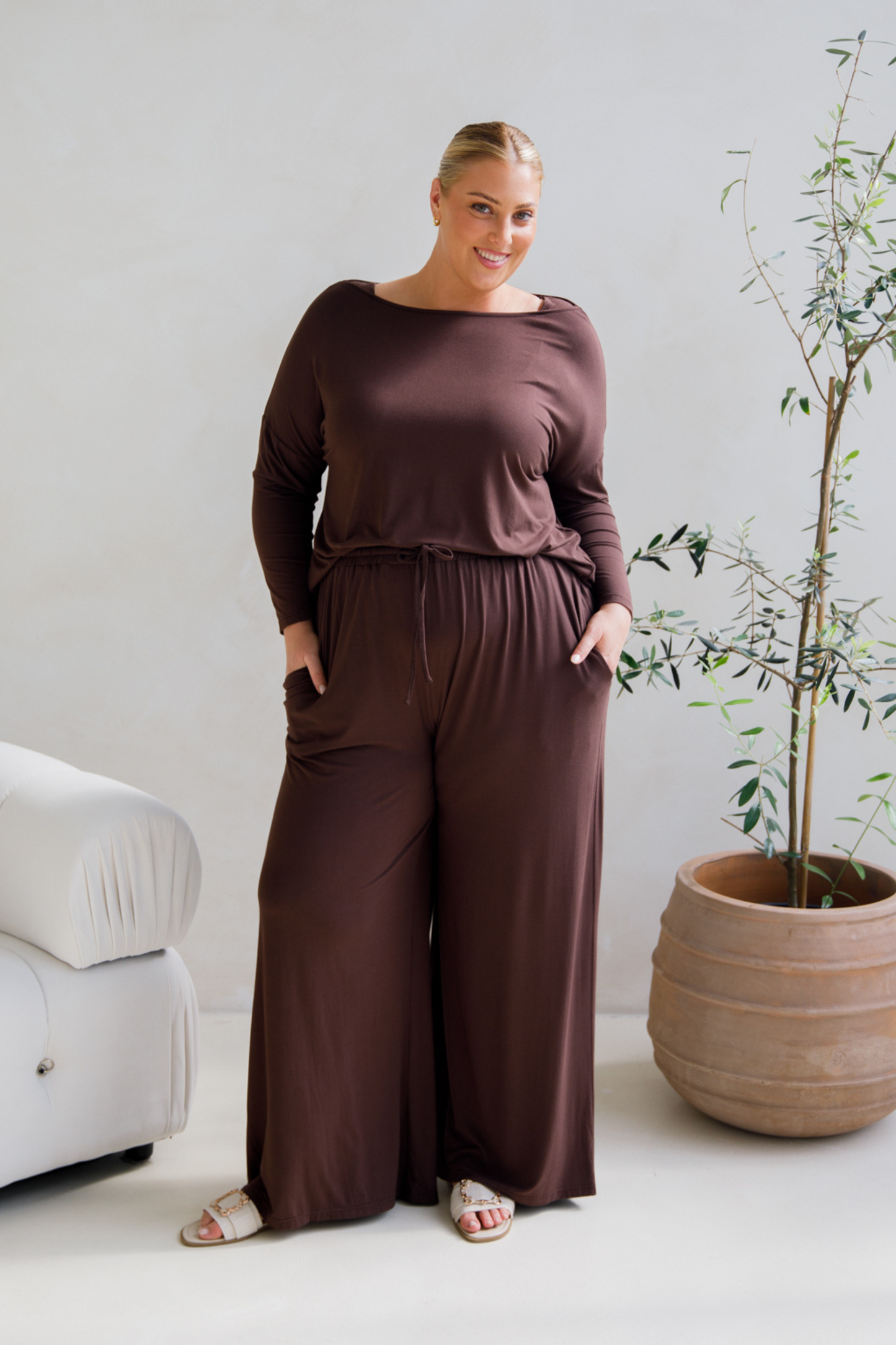 Bella Pant | Chocolate
