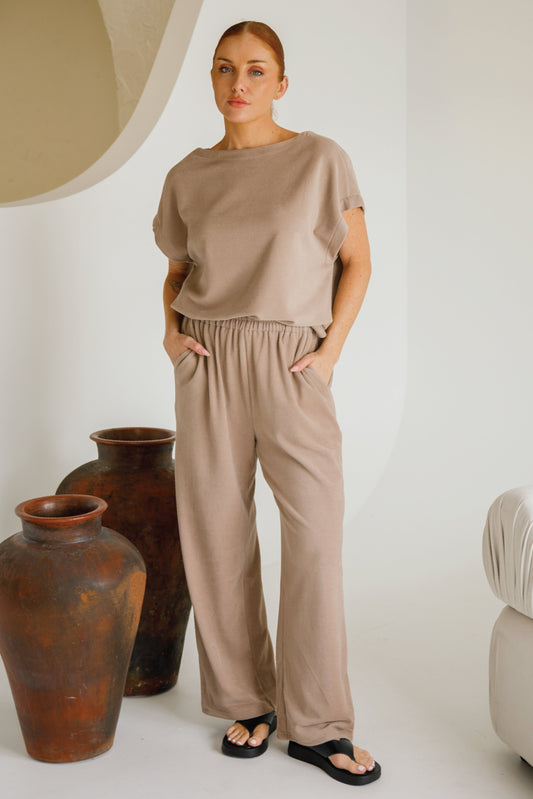 Betty Lounge Pant | Taupe