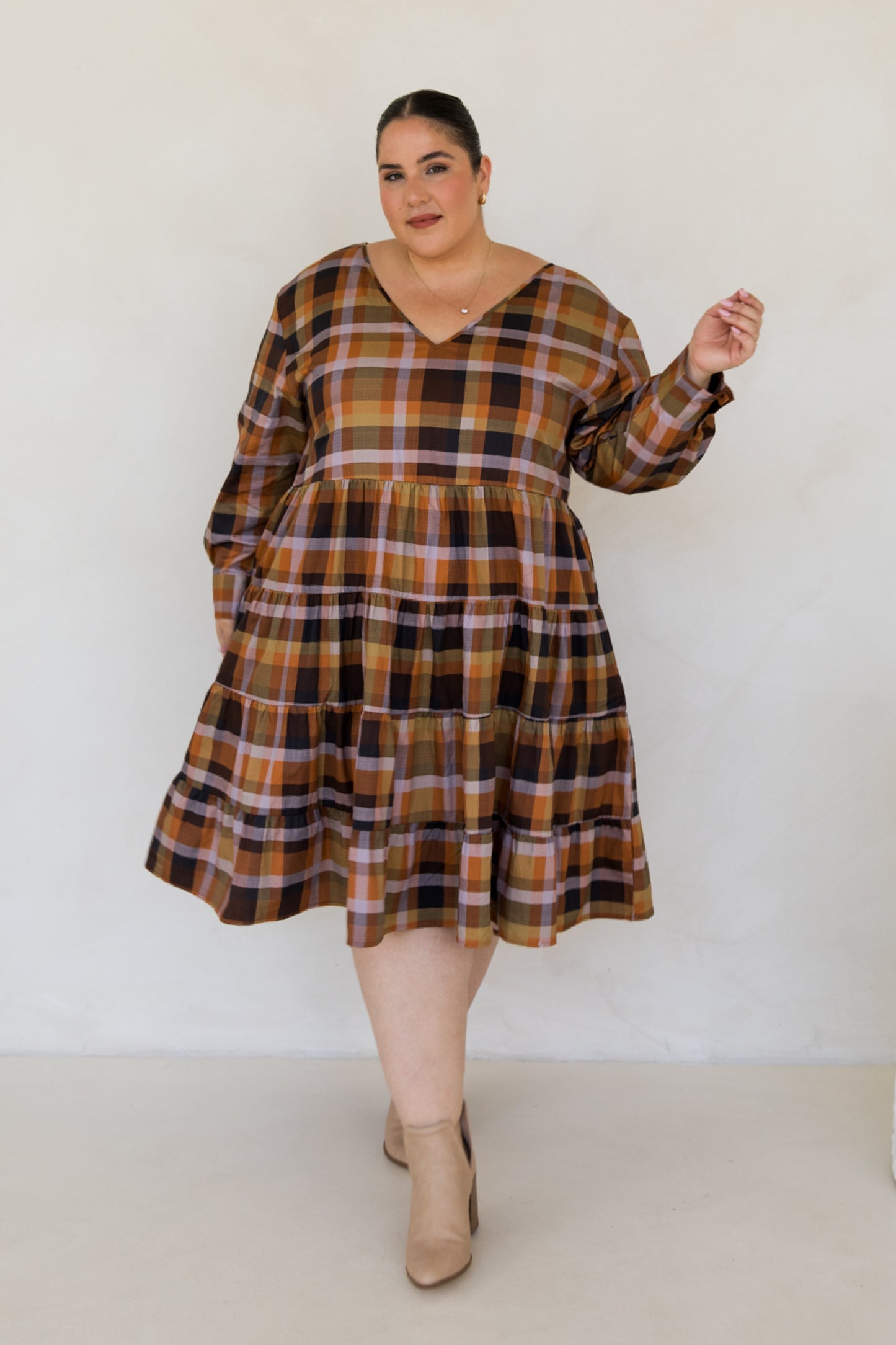 Bonita Dress | Fall Check | FINAL SALE