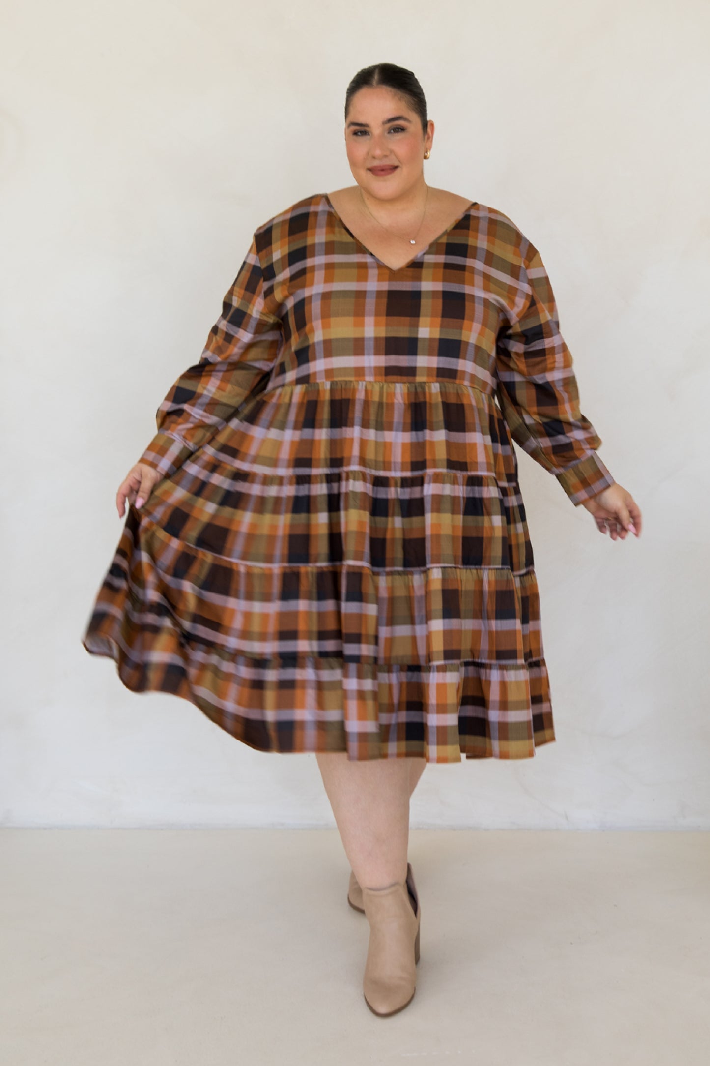 Bonita Dress | Fall Check | FINAL SALE