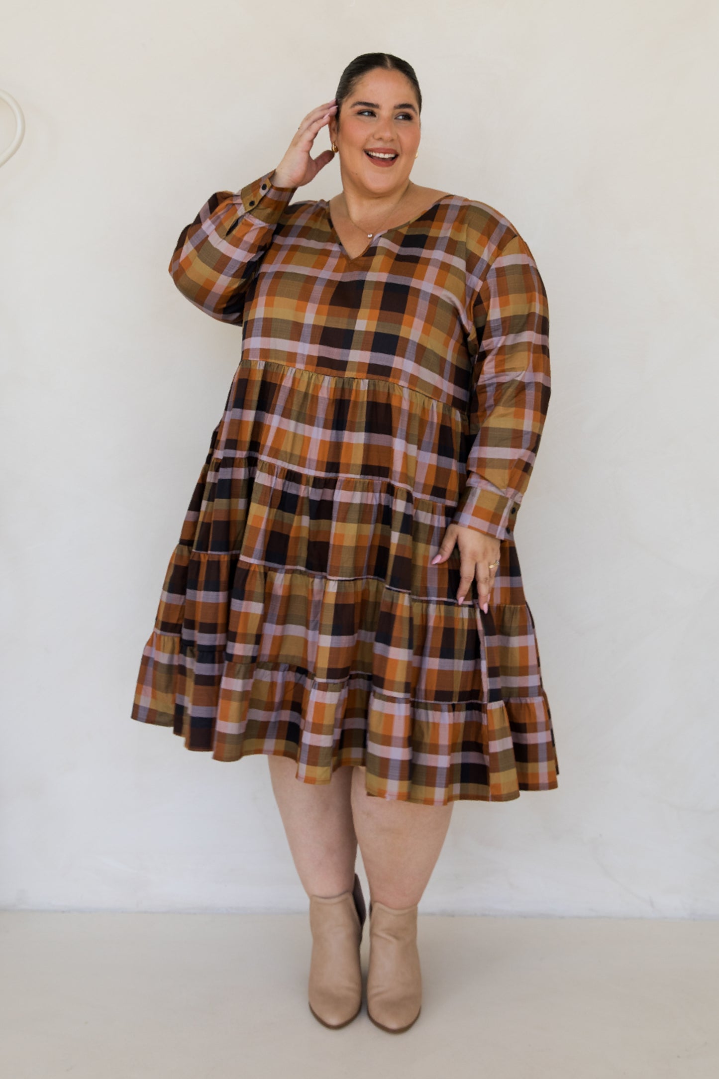 Bonita Dress | Fall Check | FINAL SALE