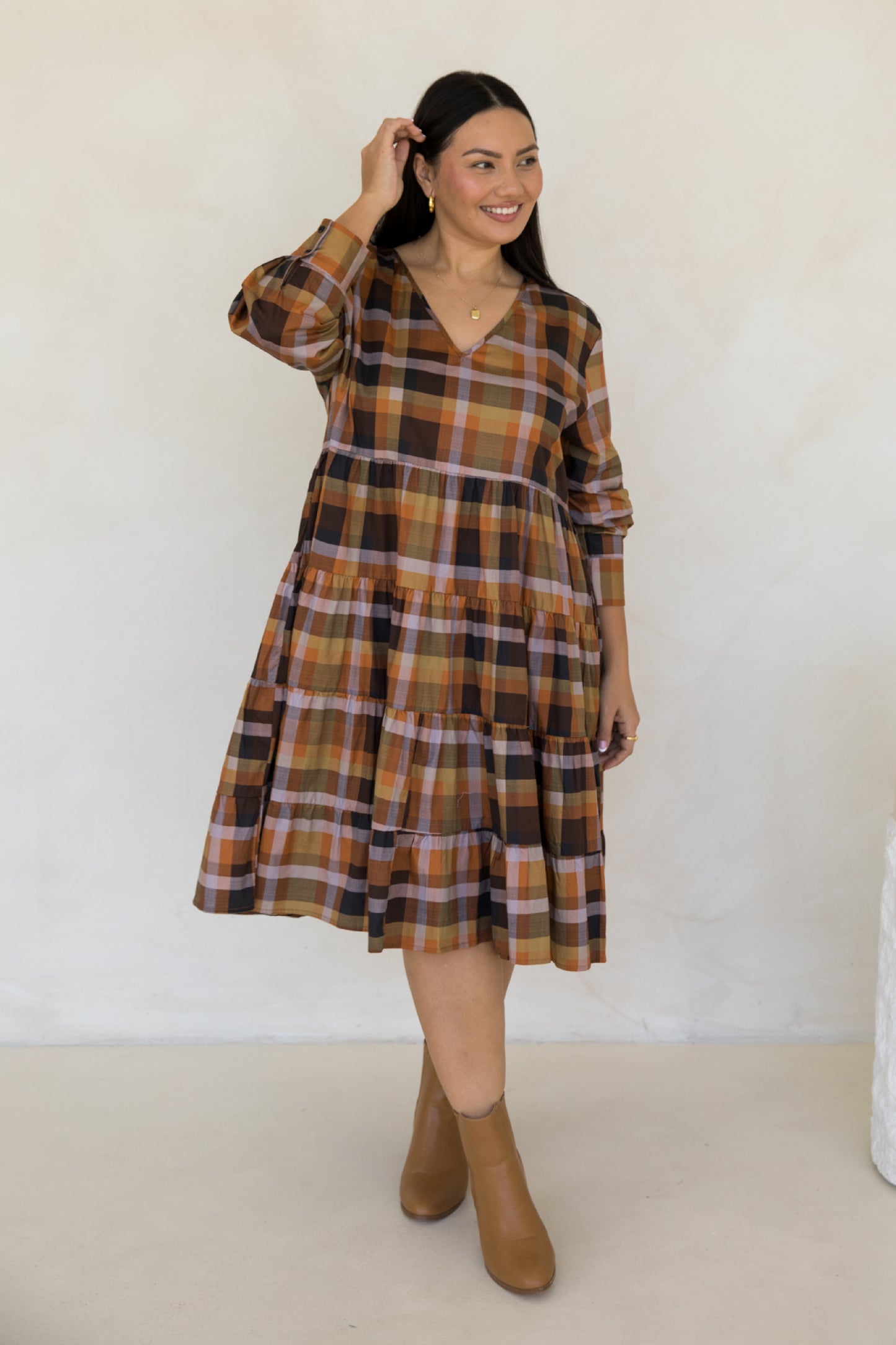 Bonita Dress | Fall Check | FINAL SALE
