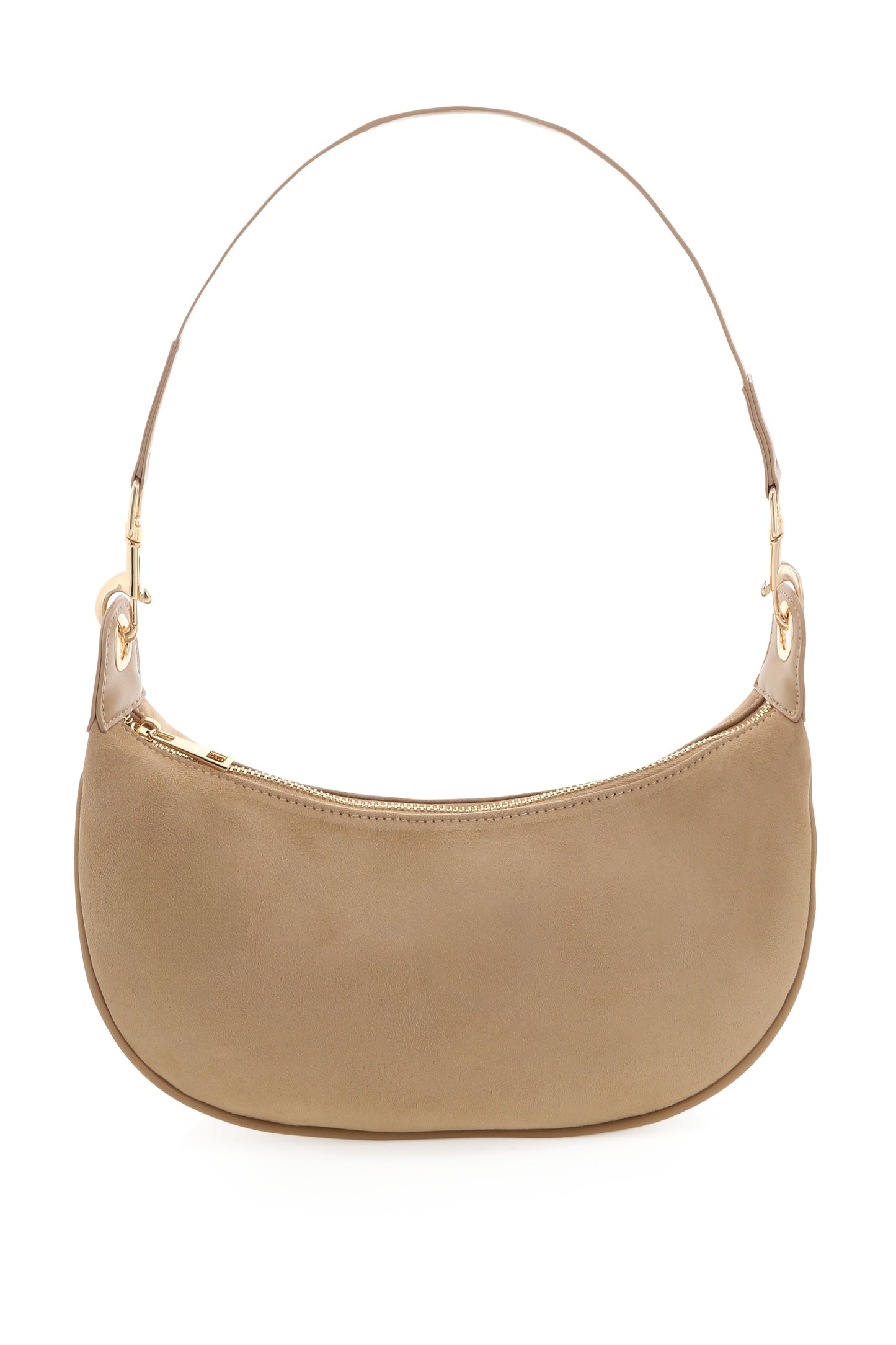 CELESTE Shoulder Bag | Cumin Suede