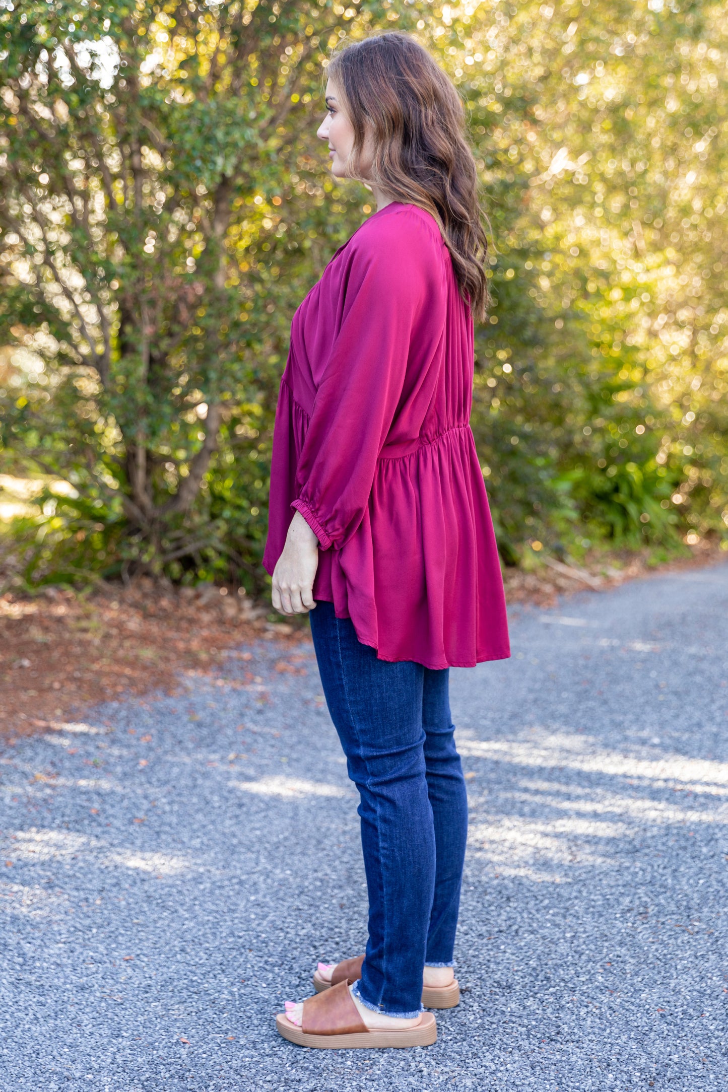 Charlie Top | Merlot | FINAL SALE