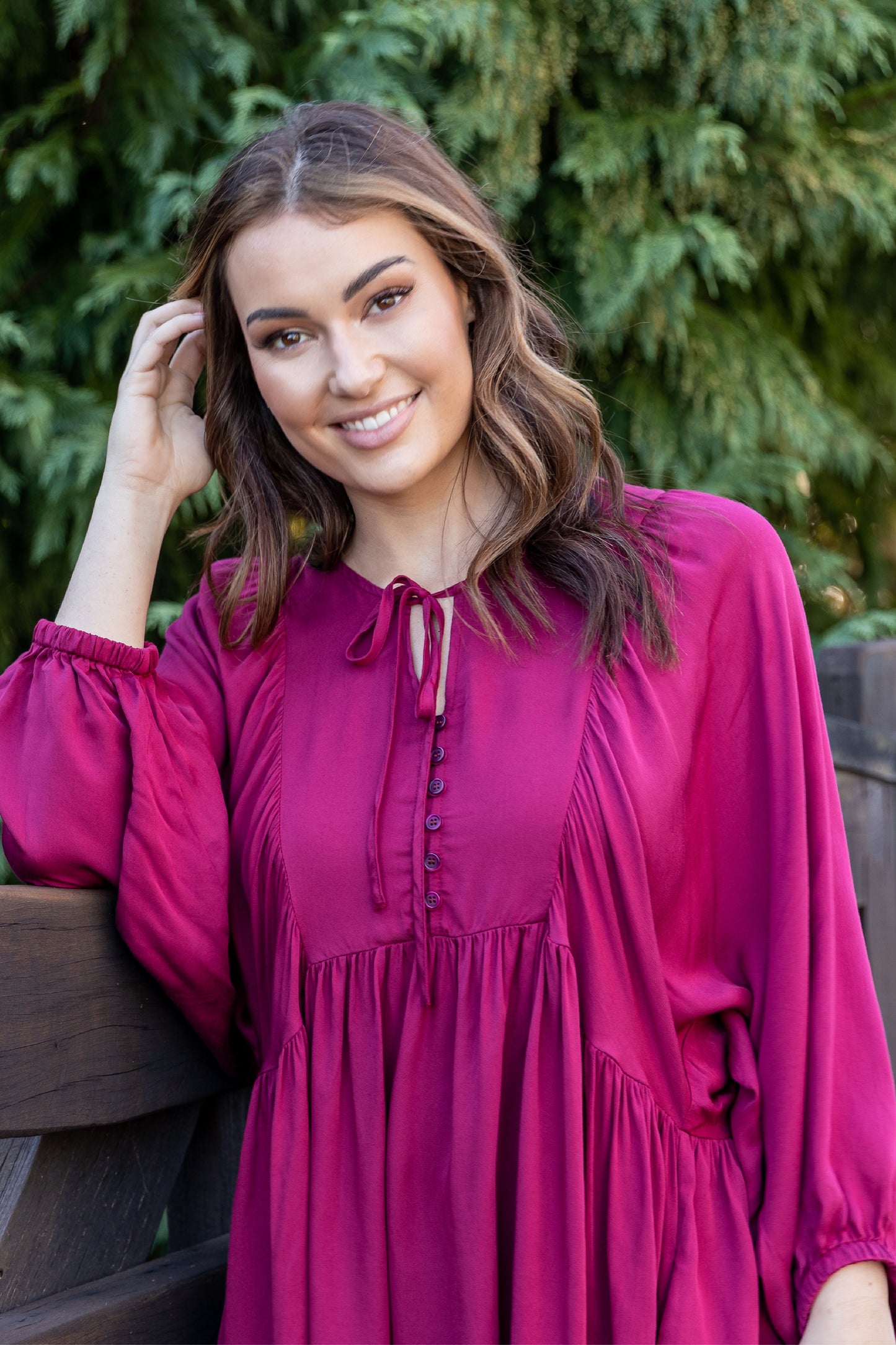 Charlie Top | Merlot | FINAL SALE