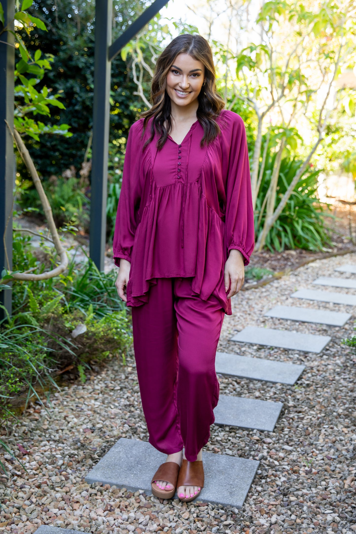 Charlie Top | Merlot | FINAL SALE