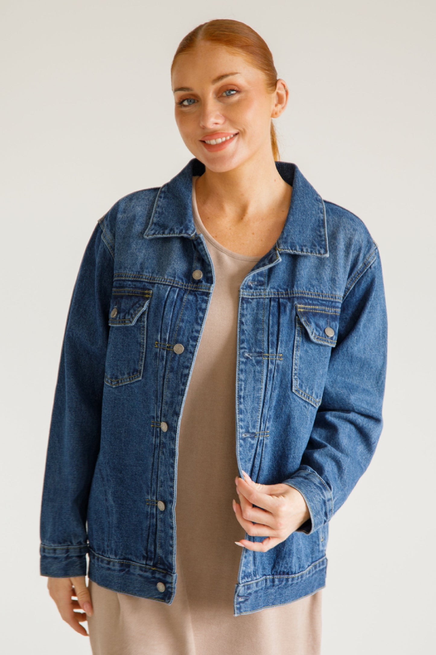 Signature Relaxed Denim Jacket | Dark Wash Denim | FINAL SALE