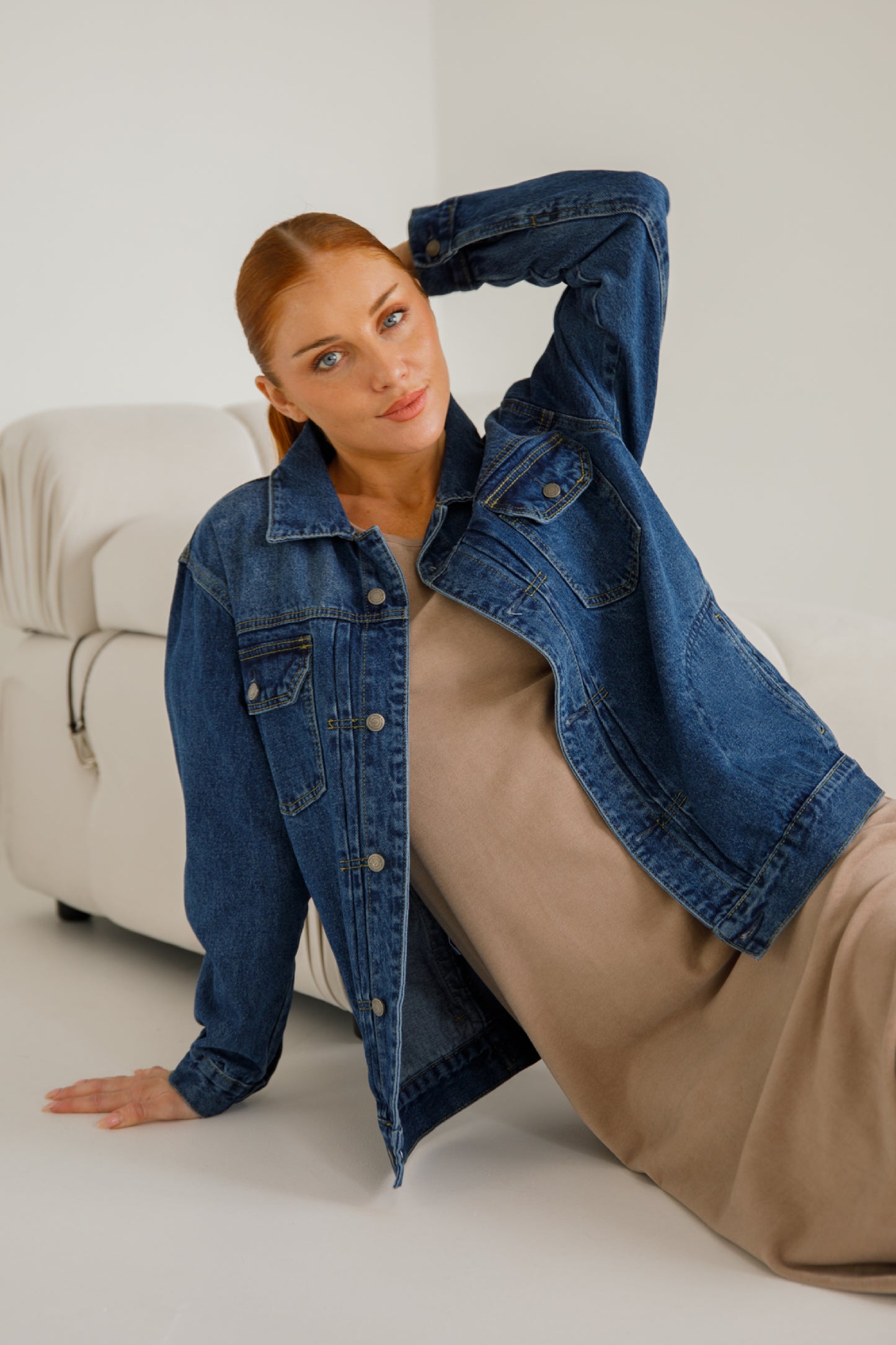 Signature Relaxed Denim Jacket | Dark Wash Denim | FINAL SALE