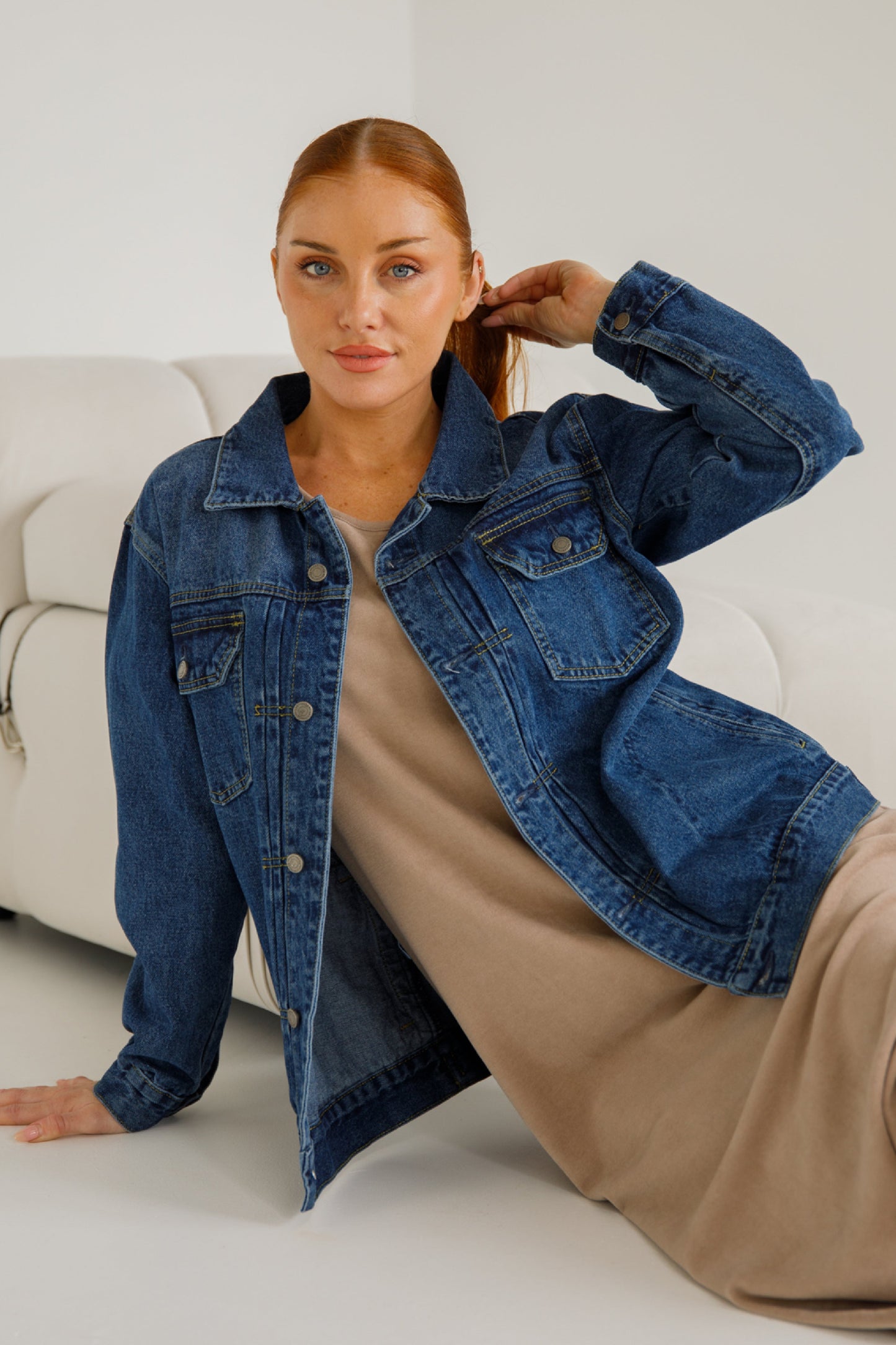 Signature Relaxed Denim Jacket | Dark Wash Denim | FINAL SALE