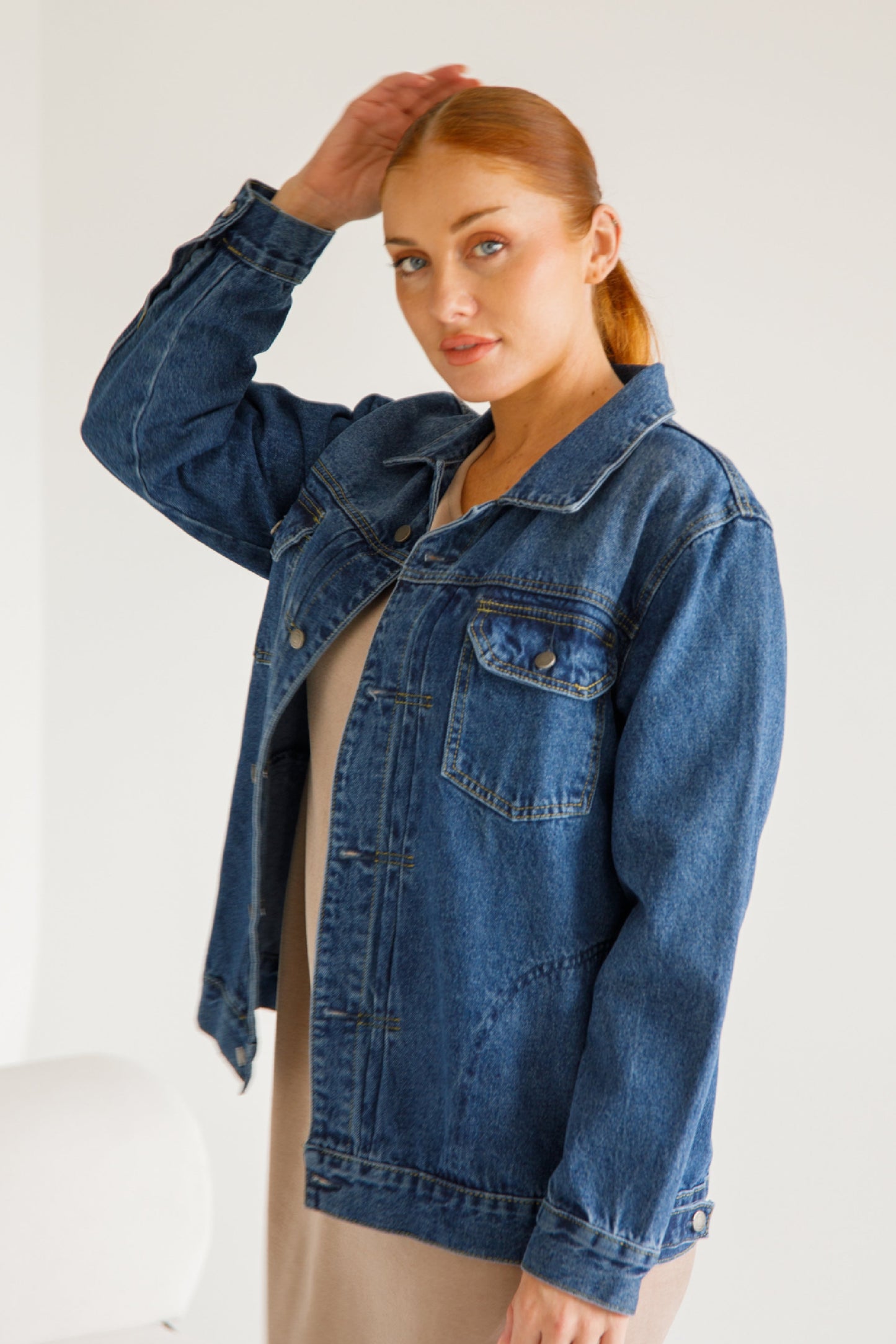 Signature Relaxed Denim Jacket | Dark Wash Denim | FINAL SALE