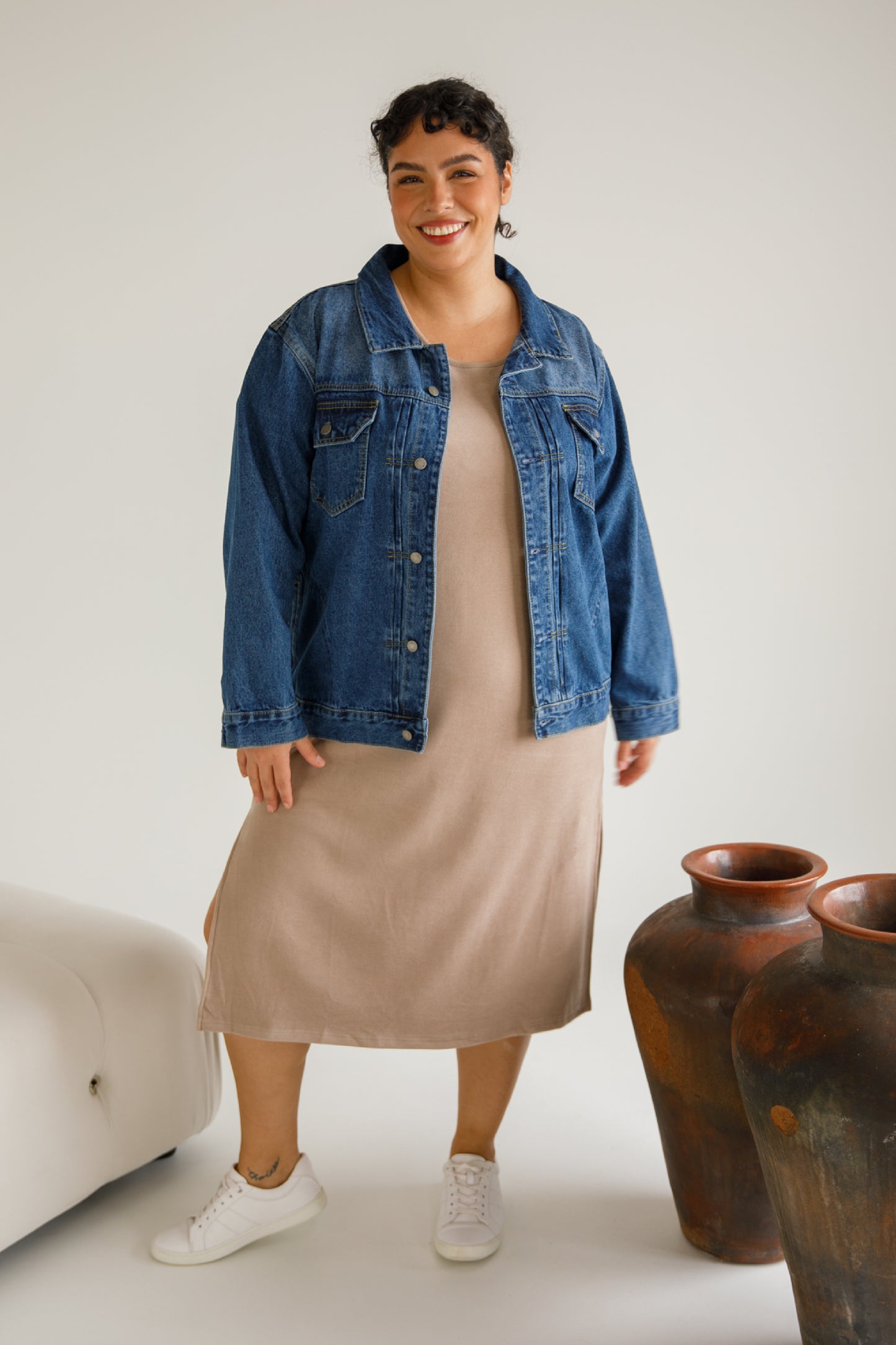 Signature Relaxed Denim Jacket | Dark Wash Denim | FINAL SALE