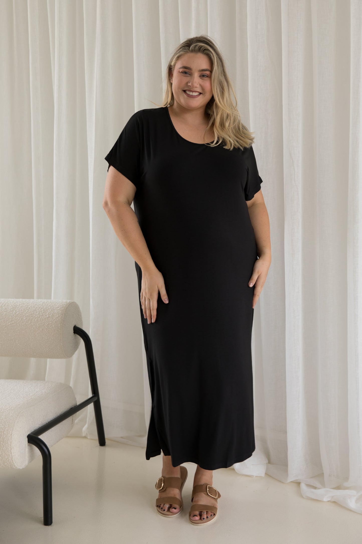 Destiny Bamboo Dress | Black