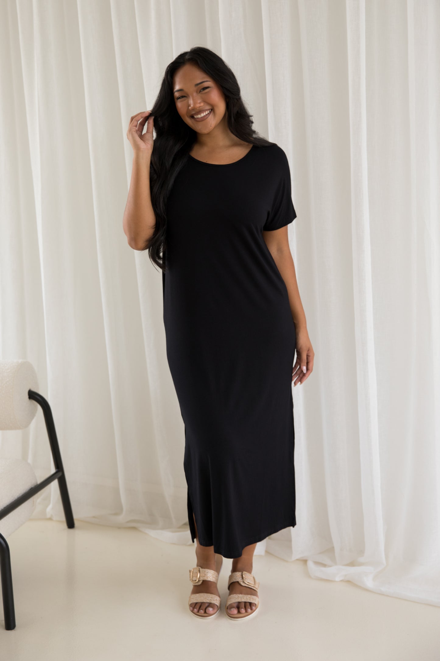 Destiny Bamboo Dress | Black