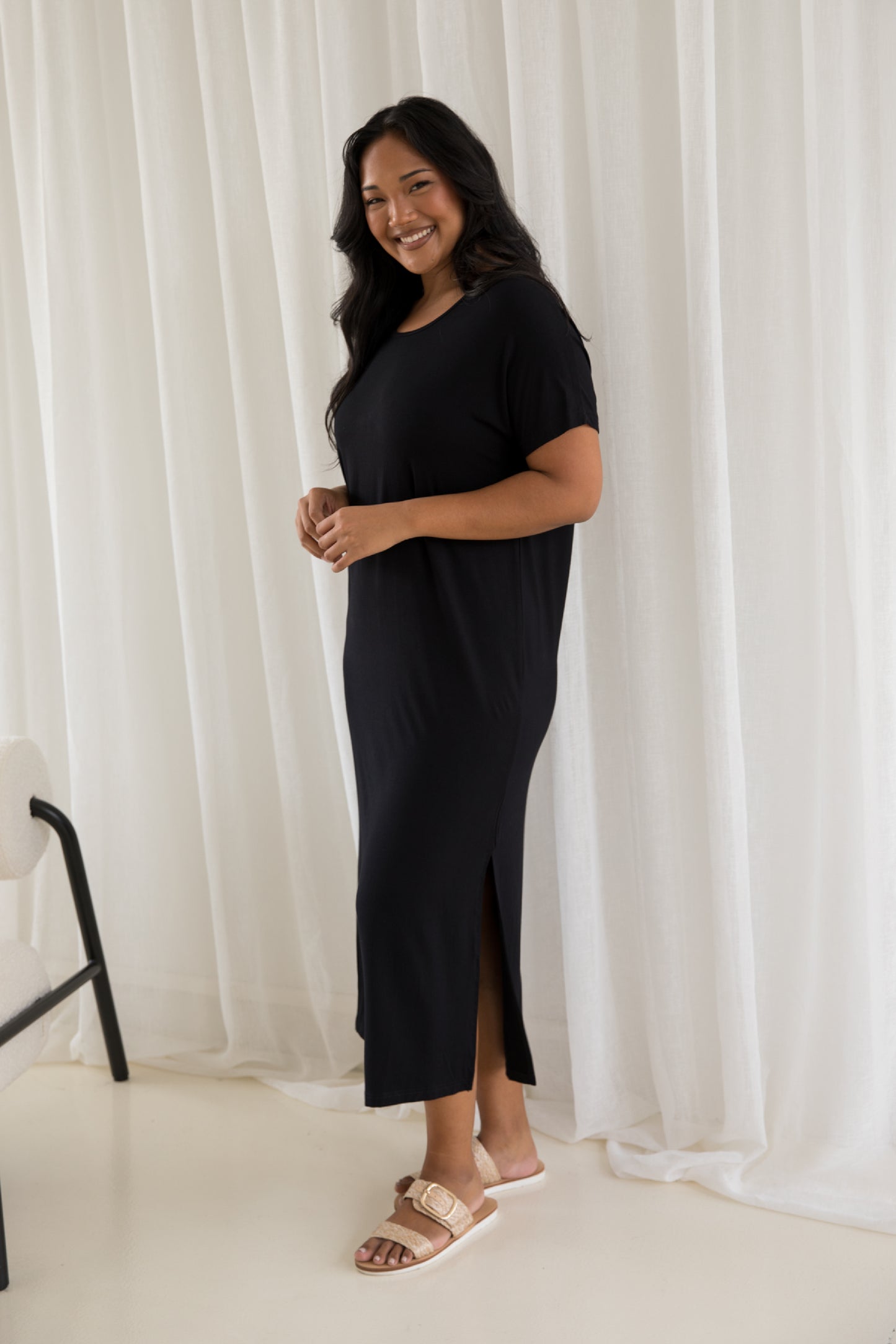 Destiny Bamboo Dress | Black