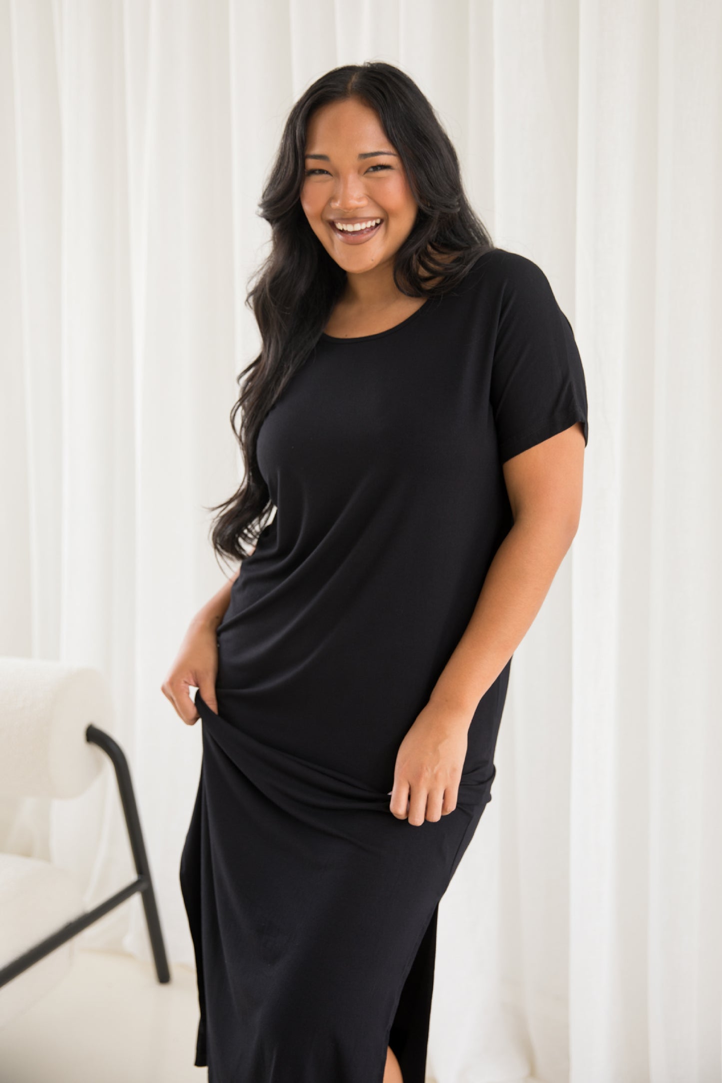 Destiny Bamboo Dress | Black