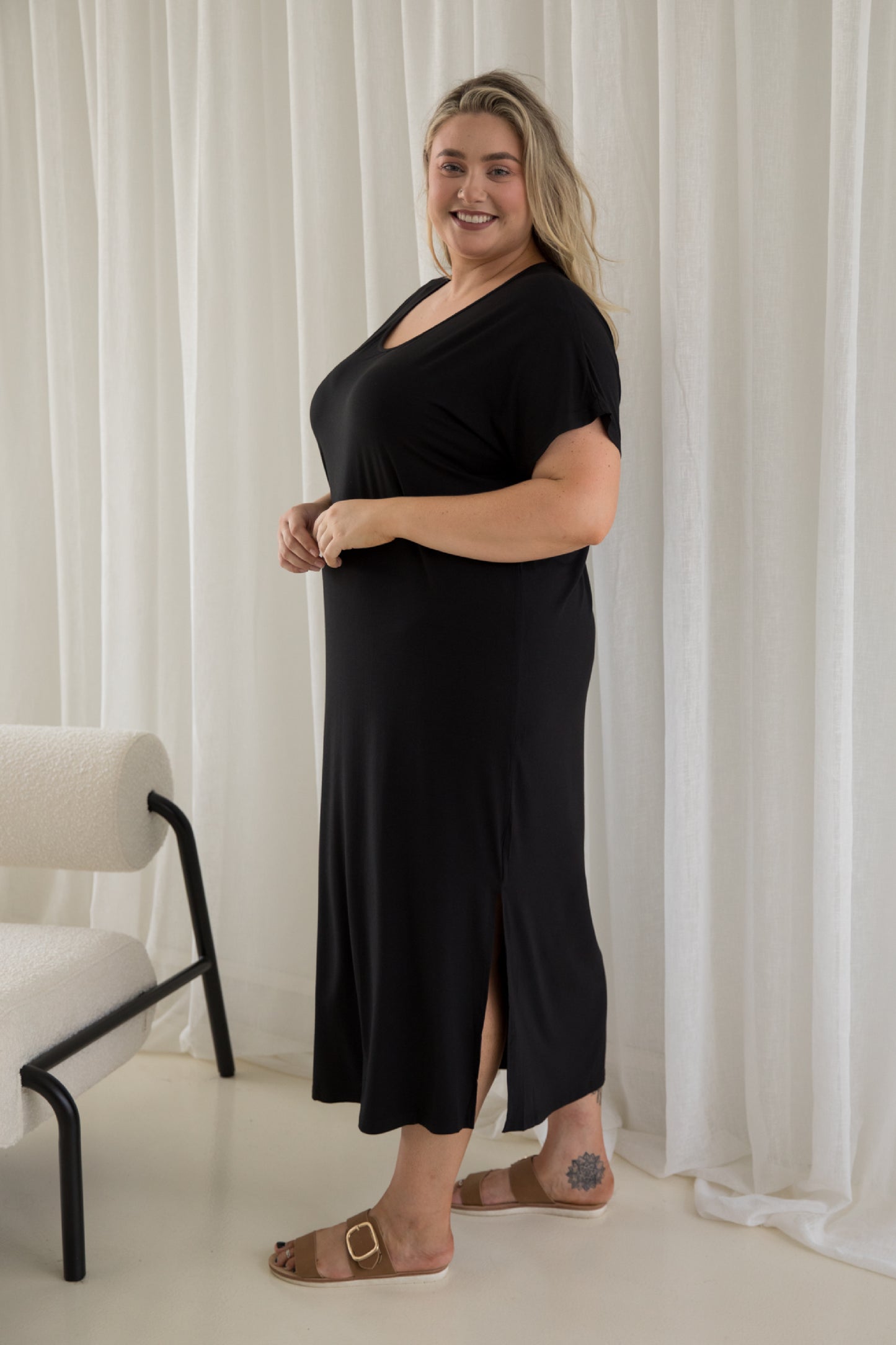 Destiny Bamboo Dress | Black
