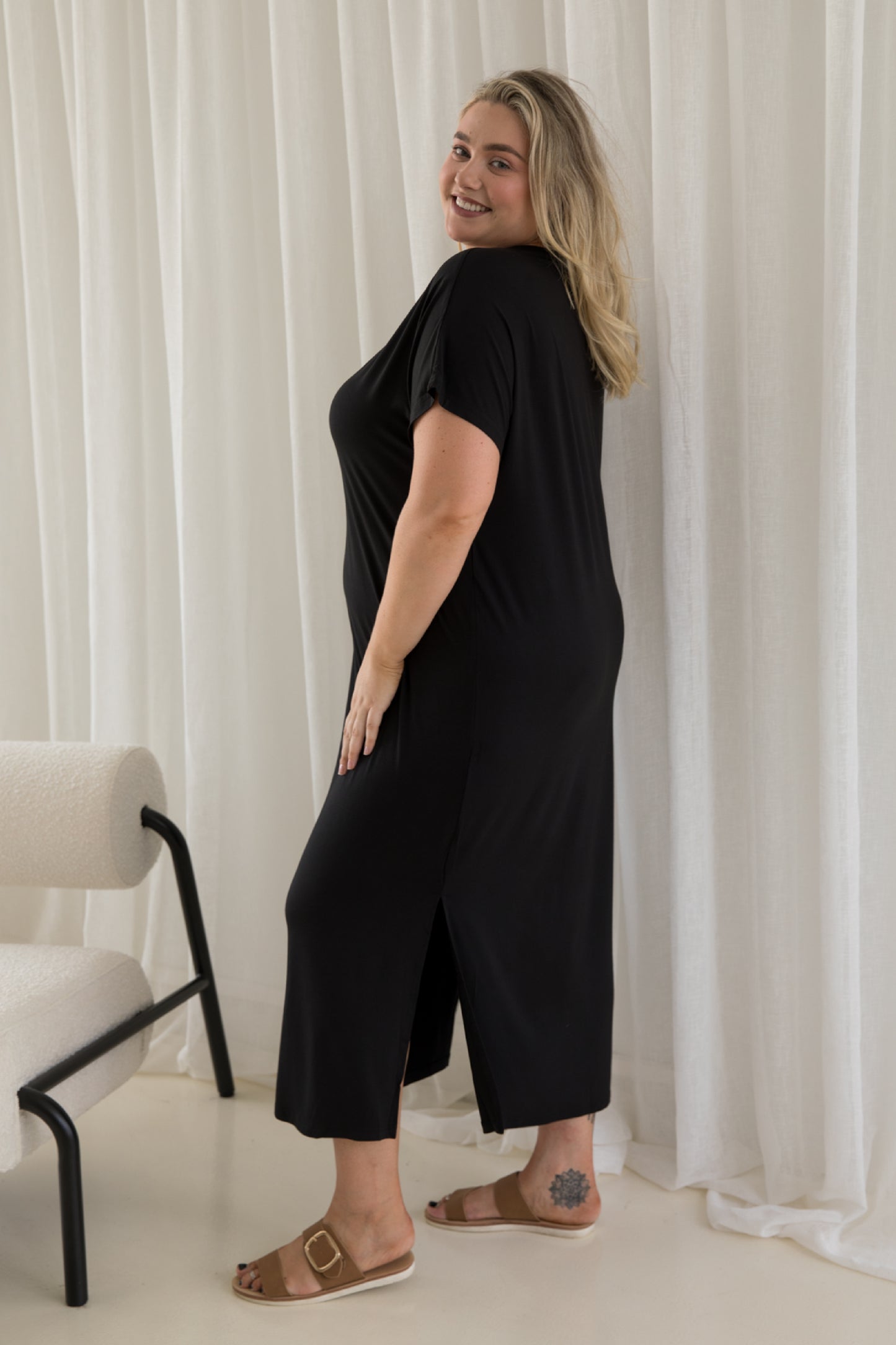 Destiny Bamboo Dress | Black